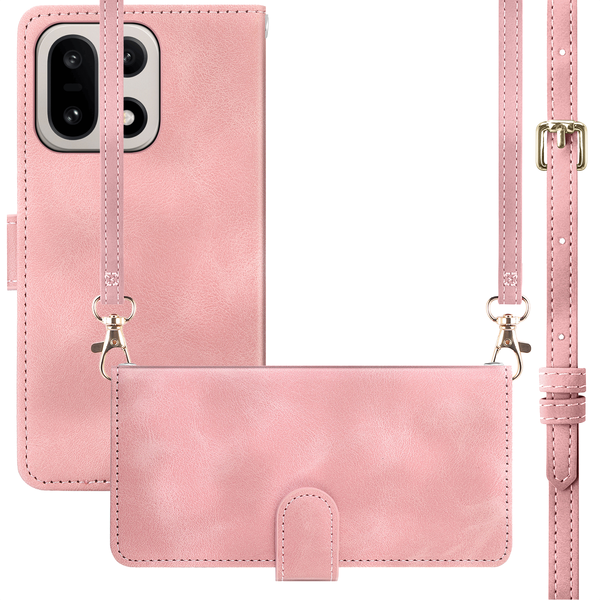 imoshion Bookcase met koord voor de OnePlus 15 - Roze