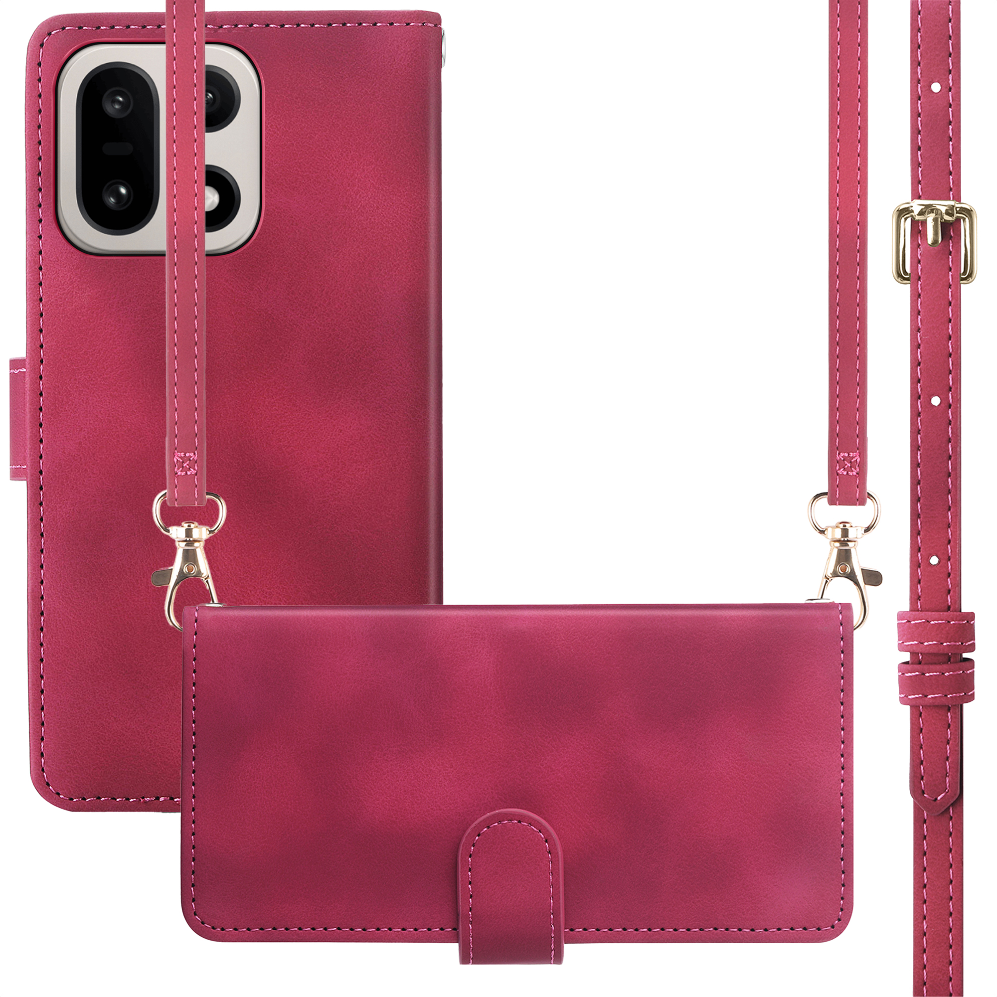 imoshion Bookcase met koord voor de OnePlus 15 - Rood