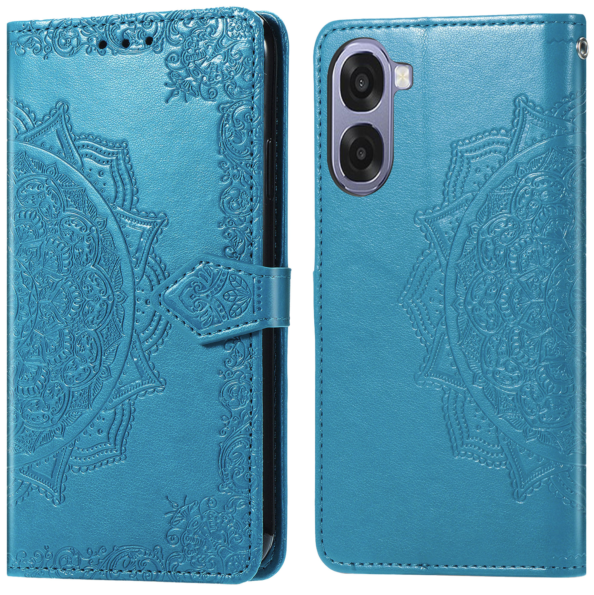 imoshion Mandala Bookcase voor de Oppo A6x (4G/5G) - Turquoise
