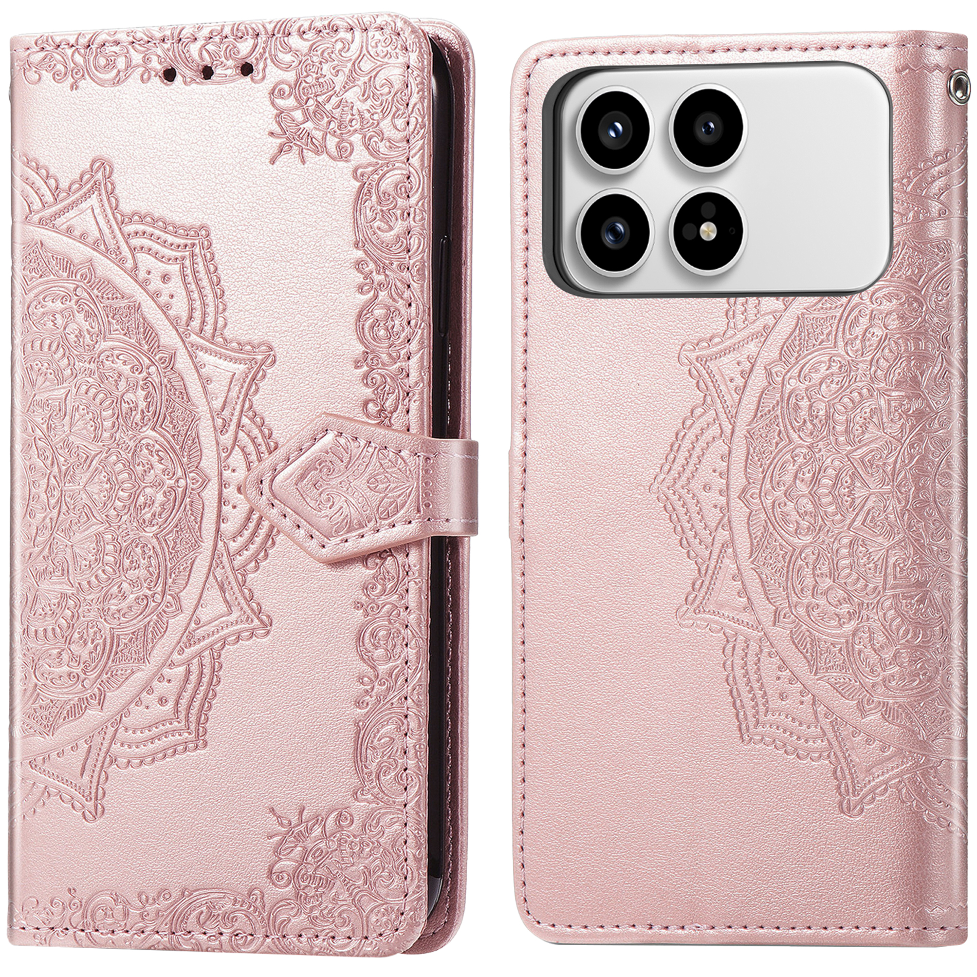 imoshion Mandala Bookcase voor de Xiaomi Poco F8 Pro - Rose Gold