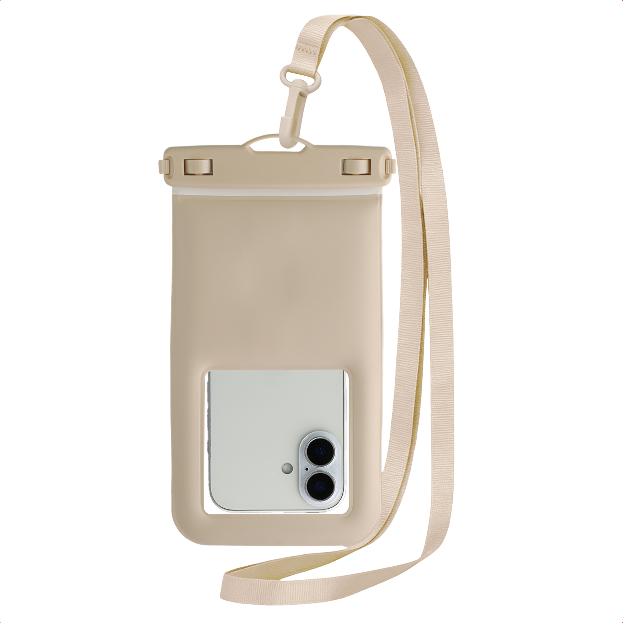 imoshion Floating Waterproof Pouch - Universeel waterdicht telefoonhoesje - Beige