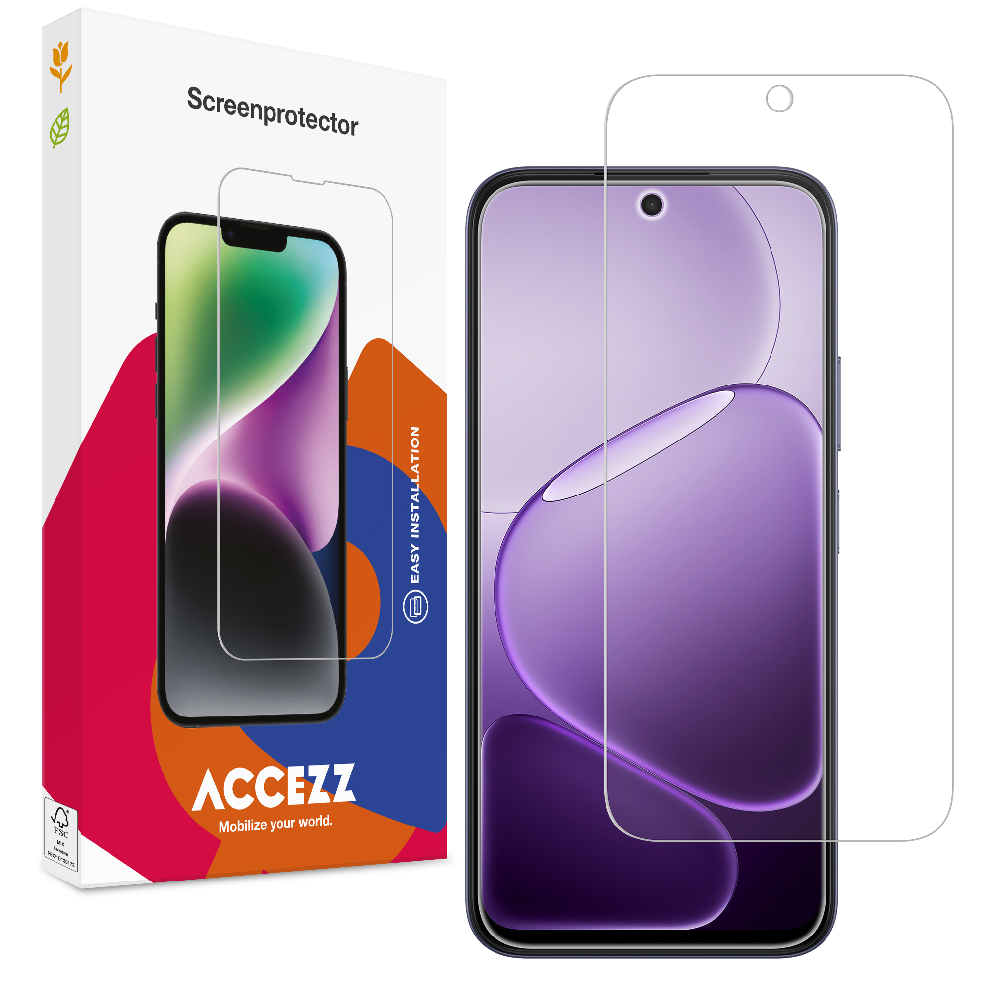 Accezz Gehard Glas Screenprotector voor de Oppo A6 (5G)
