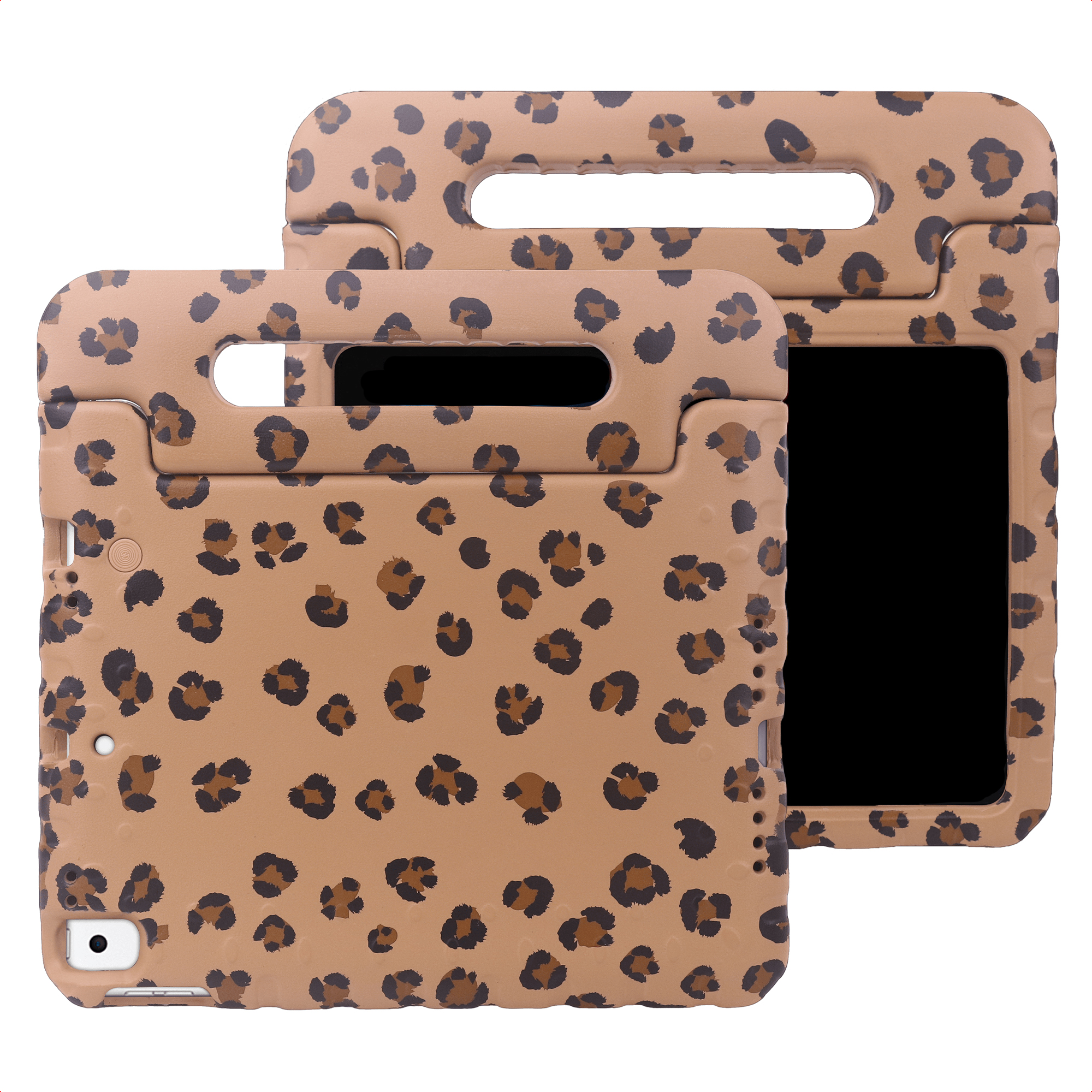 imoshion Kidsproof Design Backcover met handvat voor de Apple iPad 9 (2021) 10.2 inch / iPad 8 (2020) 10.2 inch / iPad 7 (2019) 10.2 inch - Panterprint