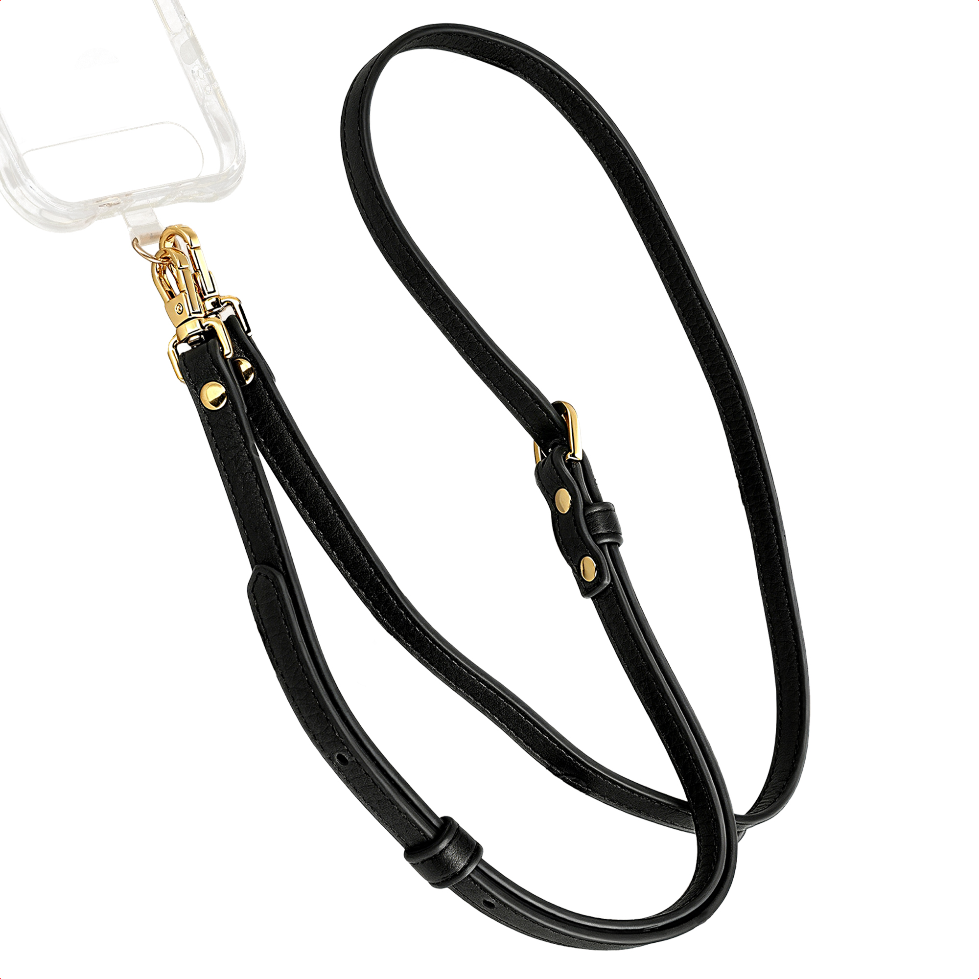 Selencia Crossbody telefoonkoord - Zwart