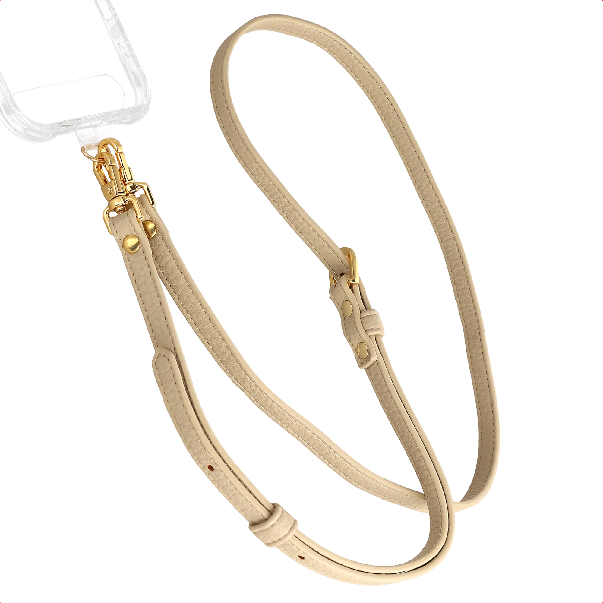 Selencia Crossbody telefoonkoord - Beige