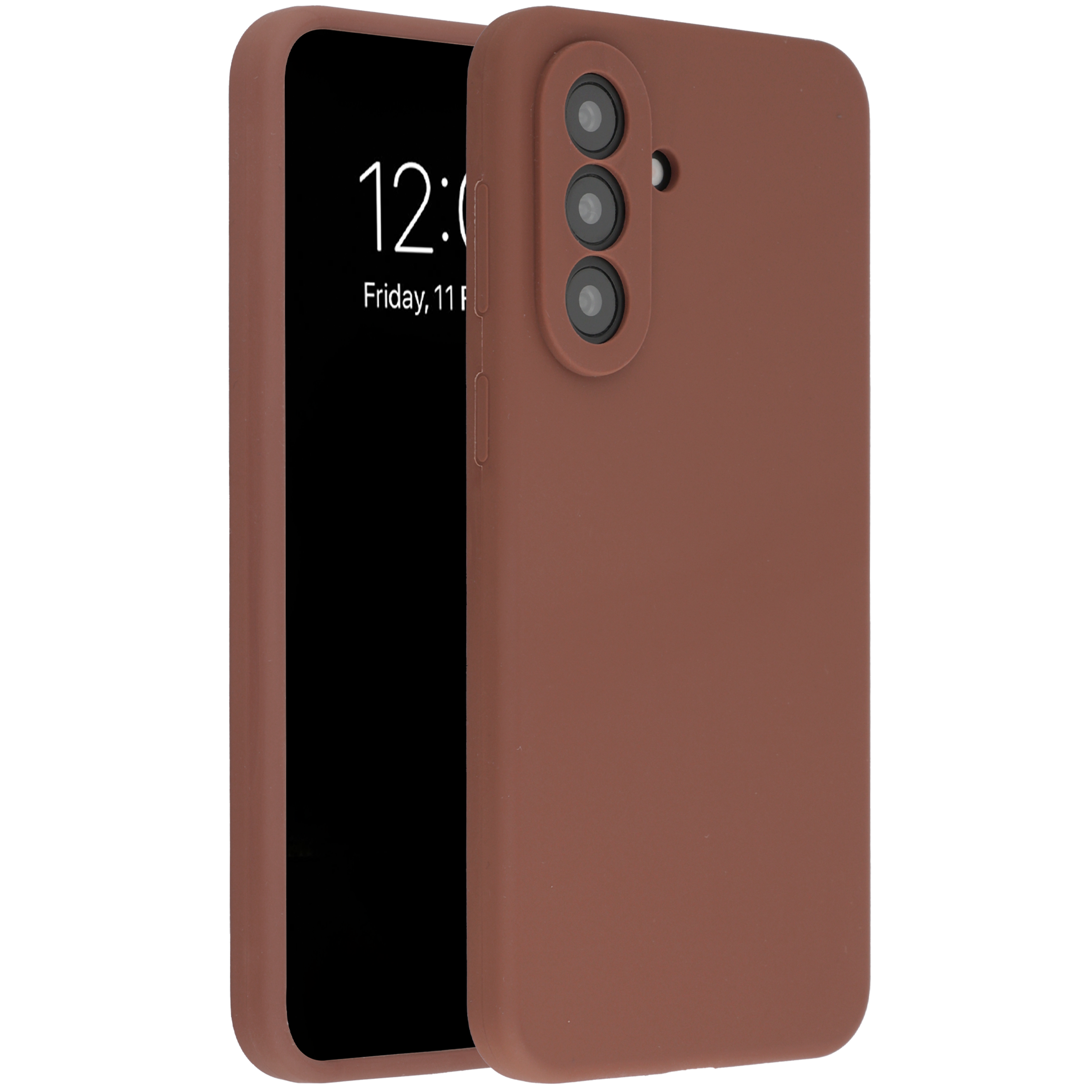 Accezz Coque Liquid Silicone Samsung Galaxy A57 (5G) - New Tea Brown