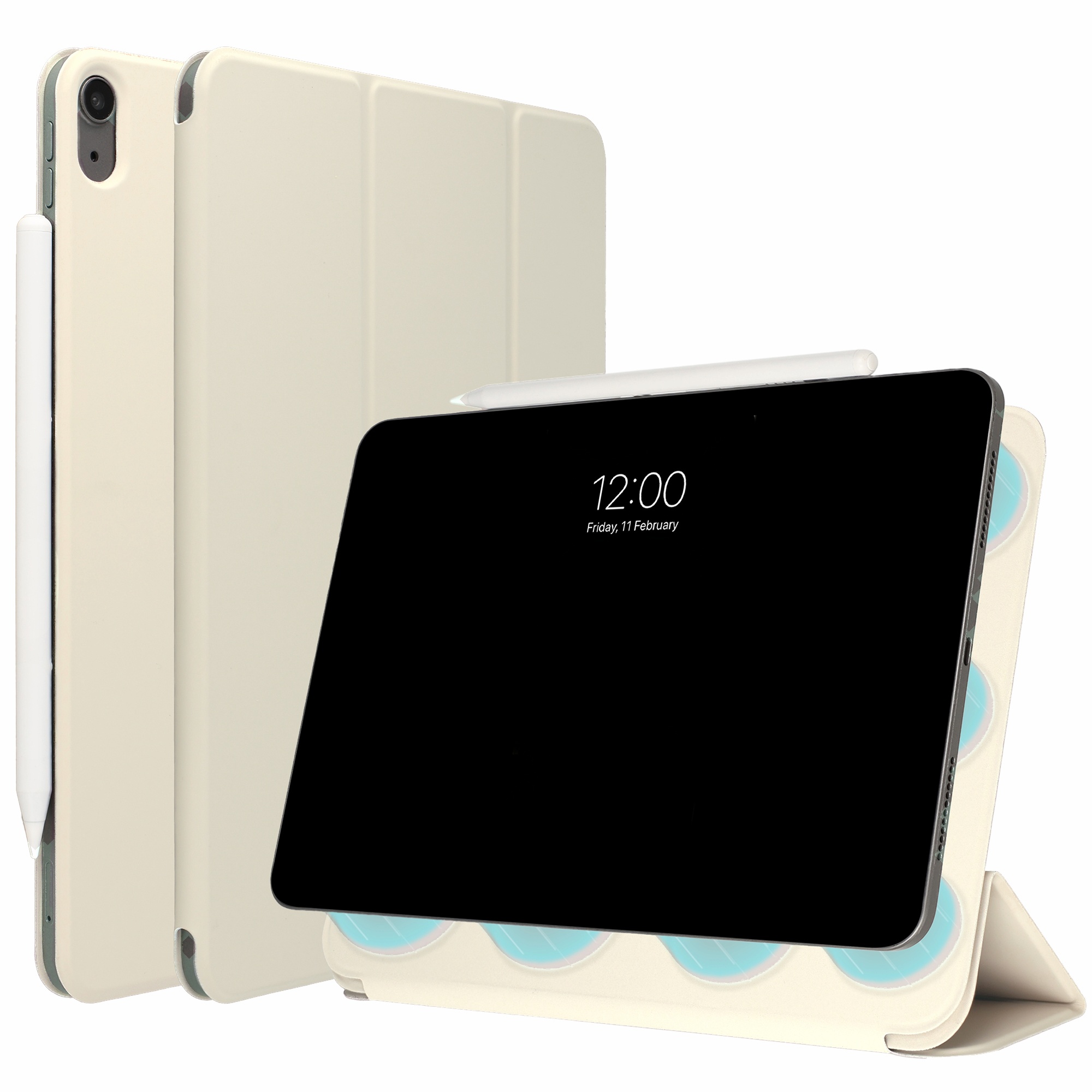 imoshion Magnetic Bookcase voor de Apple iPad Air 11 inch (2026) M4 / (2025) M3 / (2024) M2 / Air 5 (2022) / Air 4 (2020) - Beige