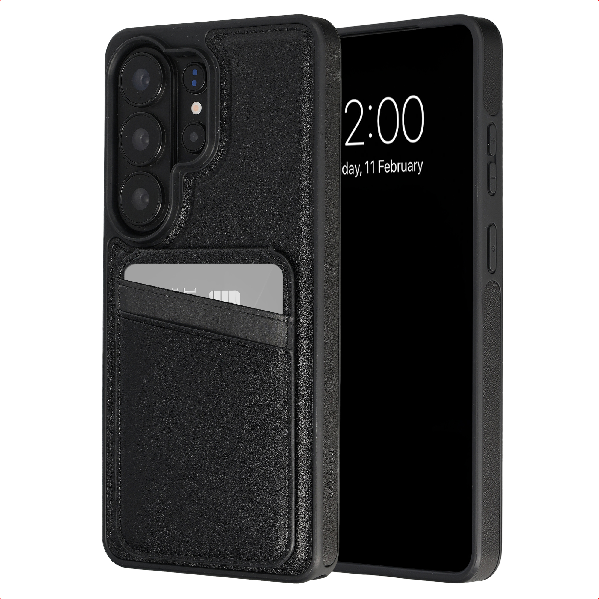 imoshion Coque arrière avec porte-cartes et support Samsung Galaxy S26 Ultra - Noir