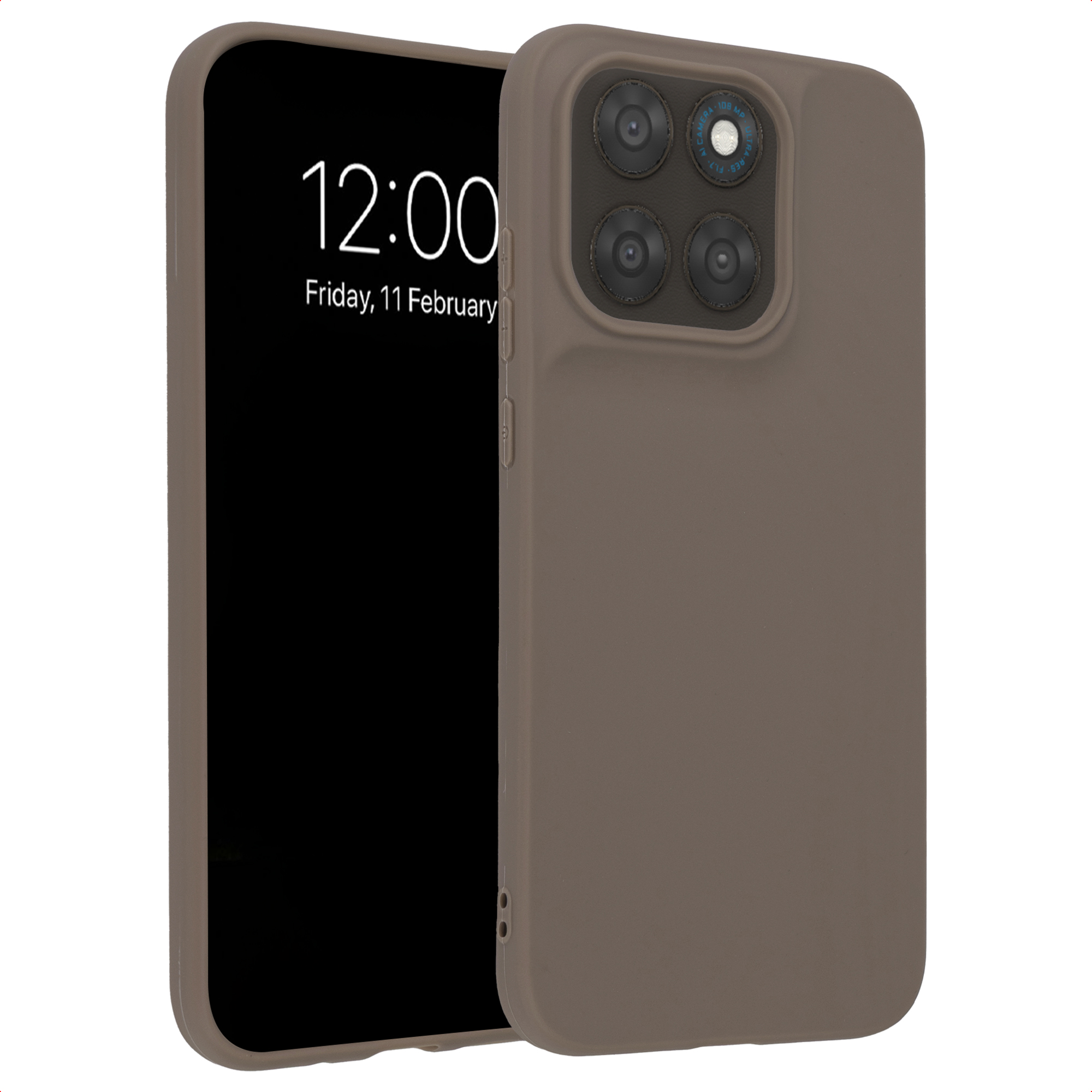 imoshion Coque Couleur Motorola Moto G77 - Marron