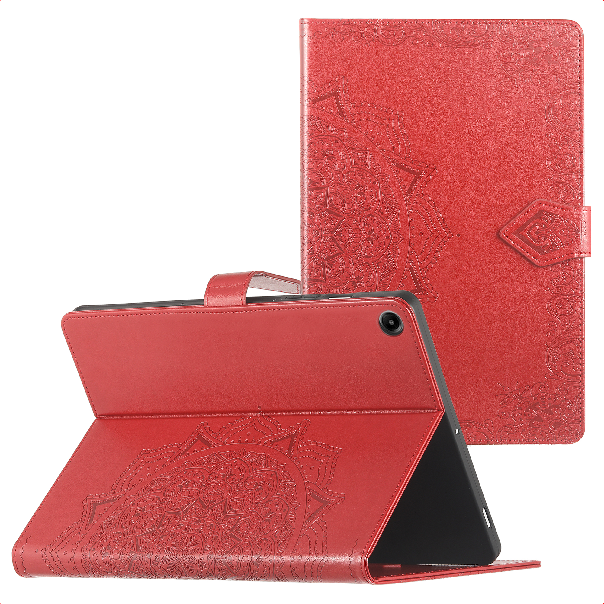 imoshion Mandala Bookcase voor de Samsung Galaxy Tab A11 Plus - Rood