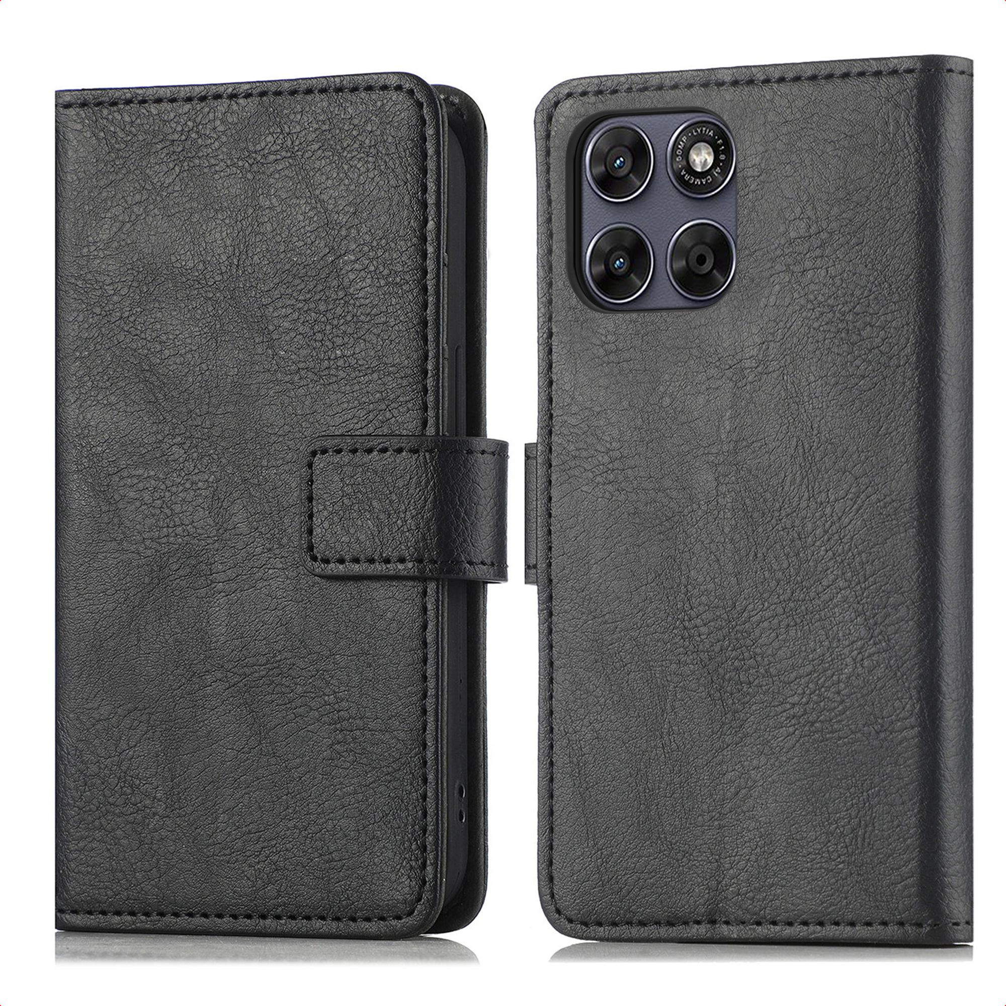 imoshion Luxe Bookcase voor de Motorola Moto G77 - Zwart