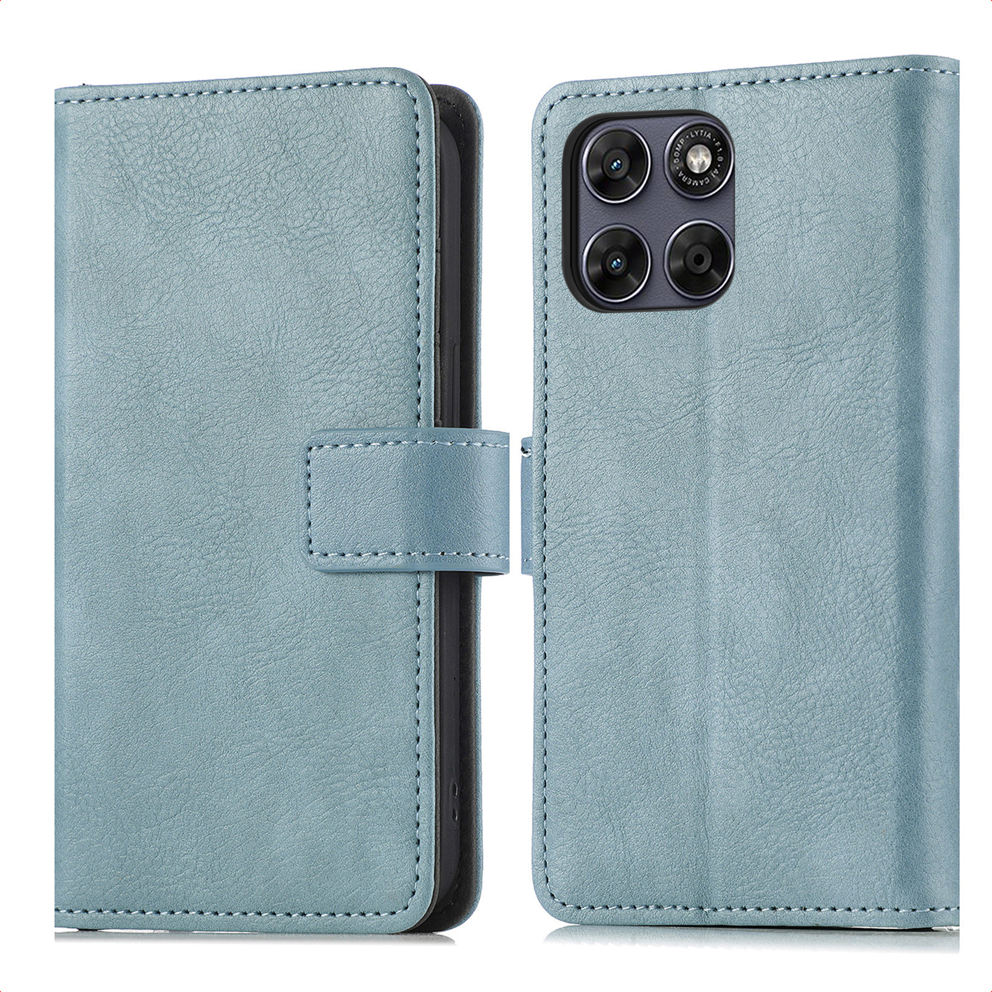 imoshion Luxe Bookcase voor de Motorola Moto G77 - Lichtblauw