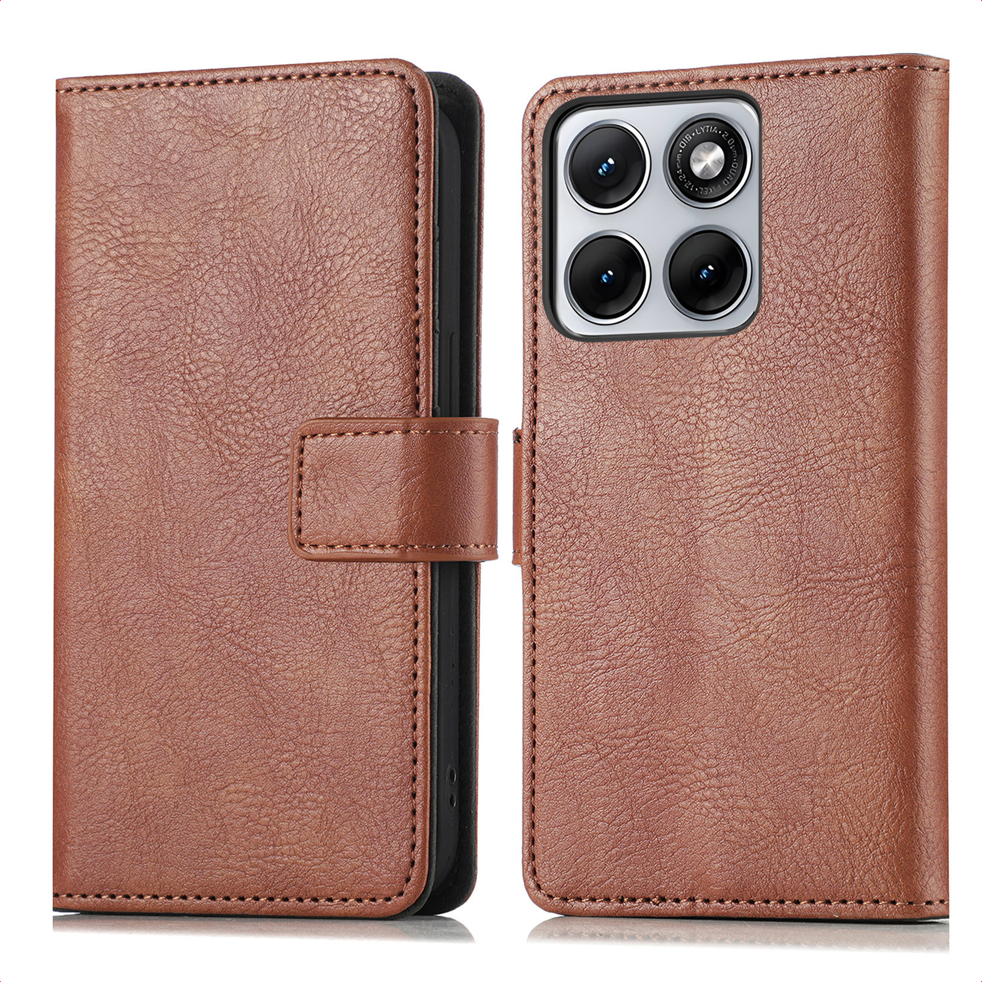 imoshion Luxe Bookcase voor de Motorola Edge 70 Fusion - Bruin