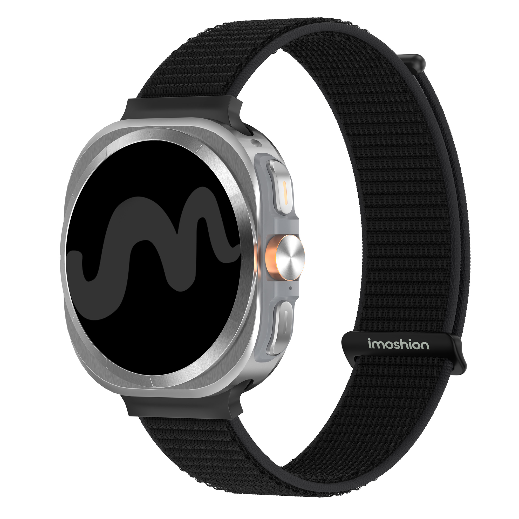 imoshion Nylon bandje voor de Samsung Galaxy Watch Ultra 2 (2026) / Ultra (2024/2025) - Zwart