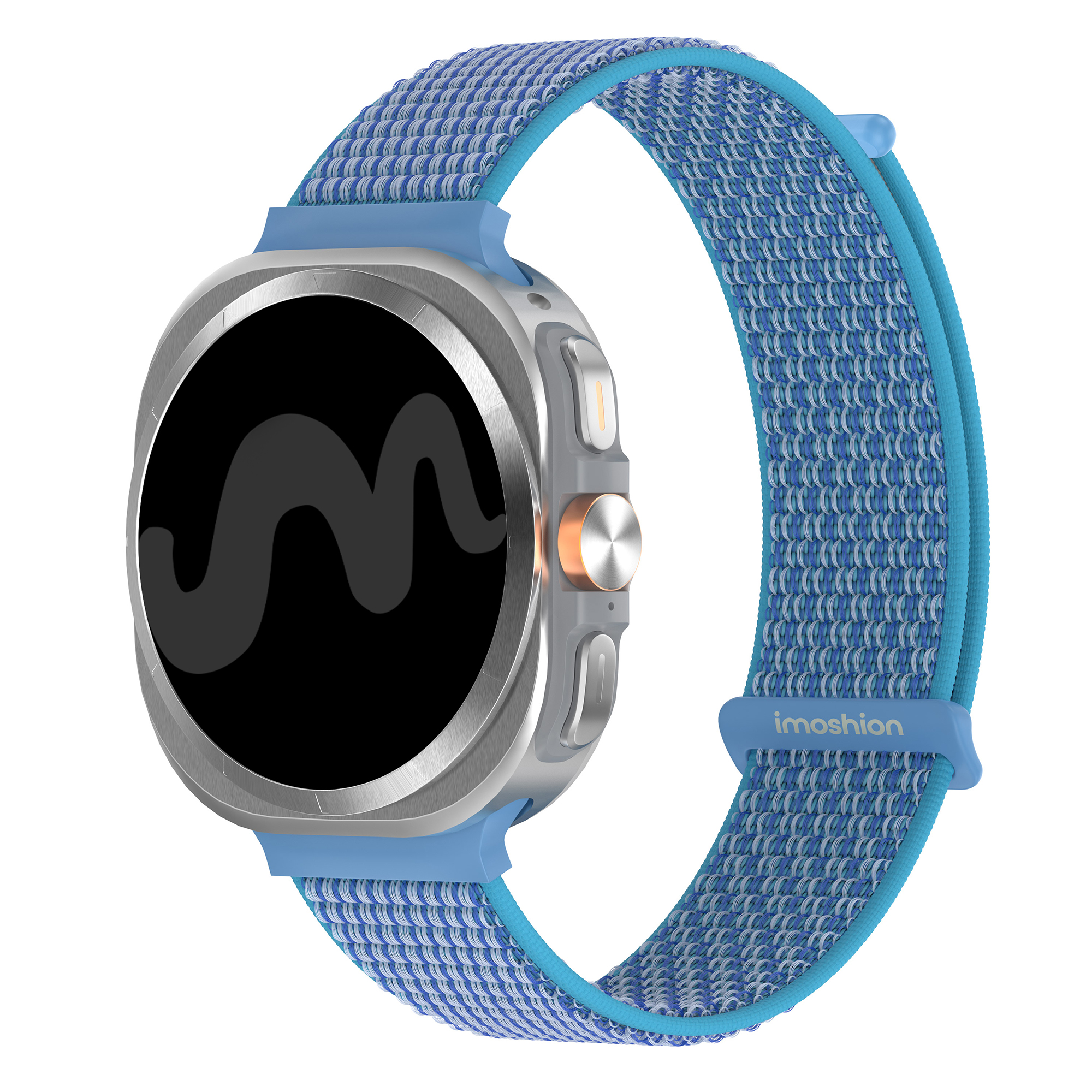 imoshion Bracelet en nylon Samsung Galaxy Watch Ultra 2 (2026) / Ultra (2024/2025) - Marine Blue