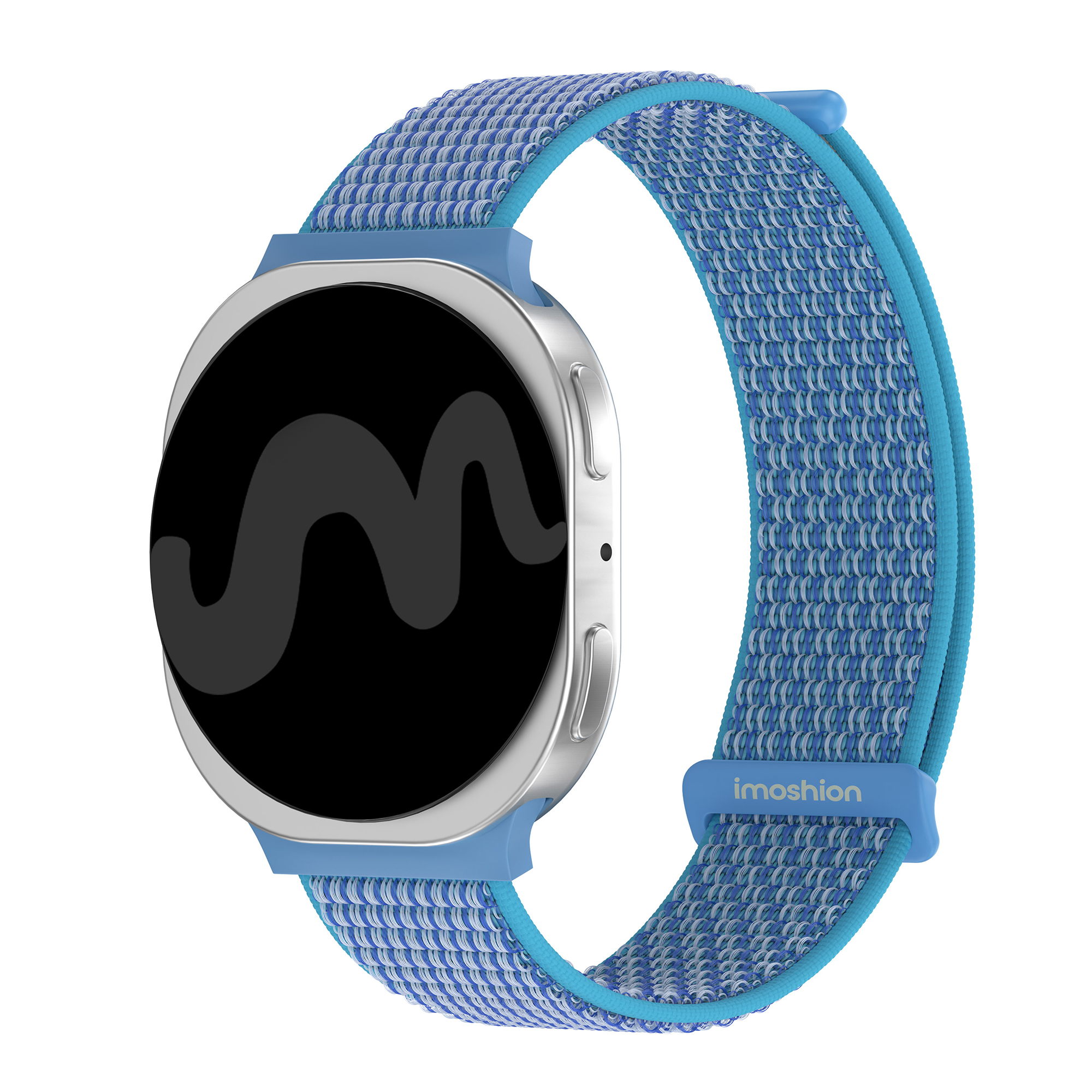 imoshion Bracelet en nylon Samsung Galaxy Watch 9 (40/44mm) / Watch 8 (40/44mm) / Classic (46mm) - Marine Blue