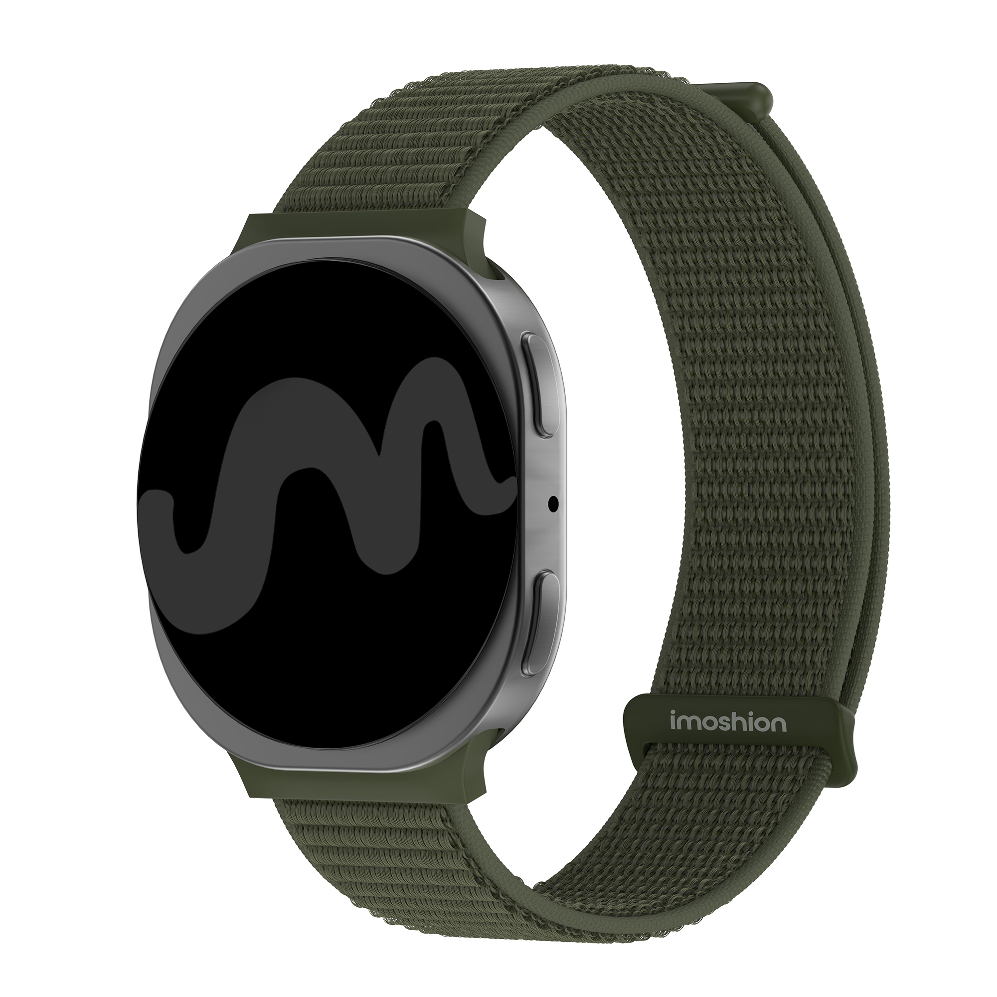 imoshion Bracelet en nylon Samsung Galaxy Watch 9 (40/44mm) / Watch 8 (40/44mm) / Classic (46mm) - Army Green