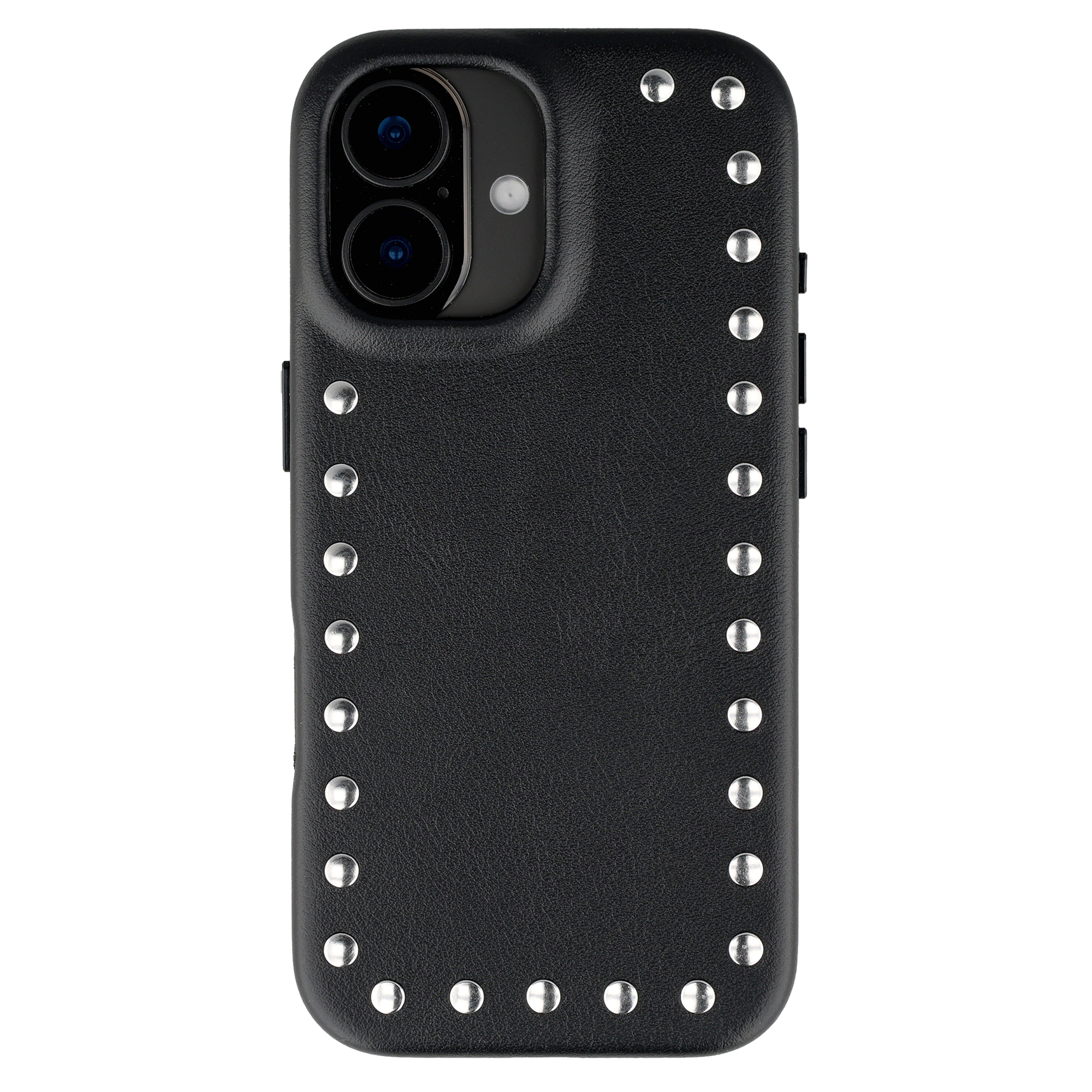 Selencia Coque arrière Studs avec MagSafe Apple iPhone 17 - Velvet Black