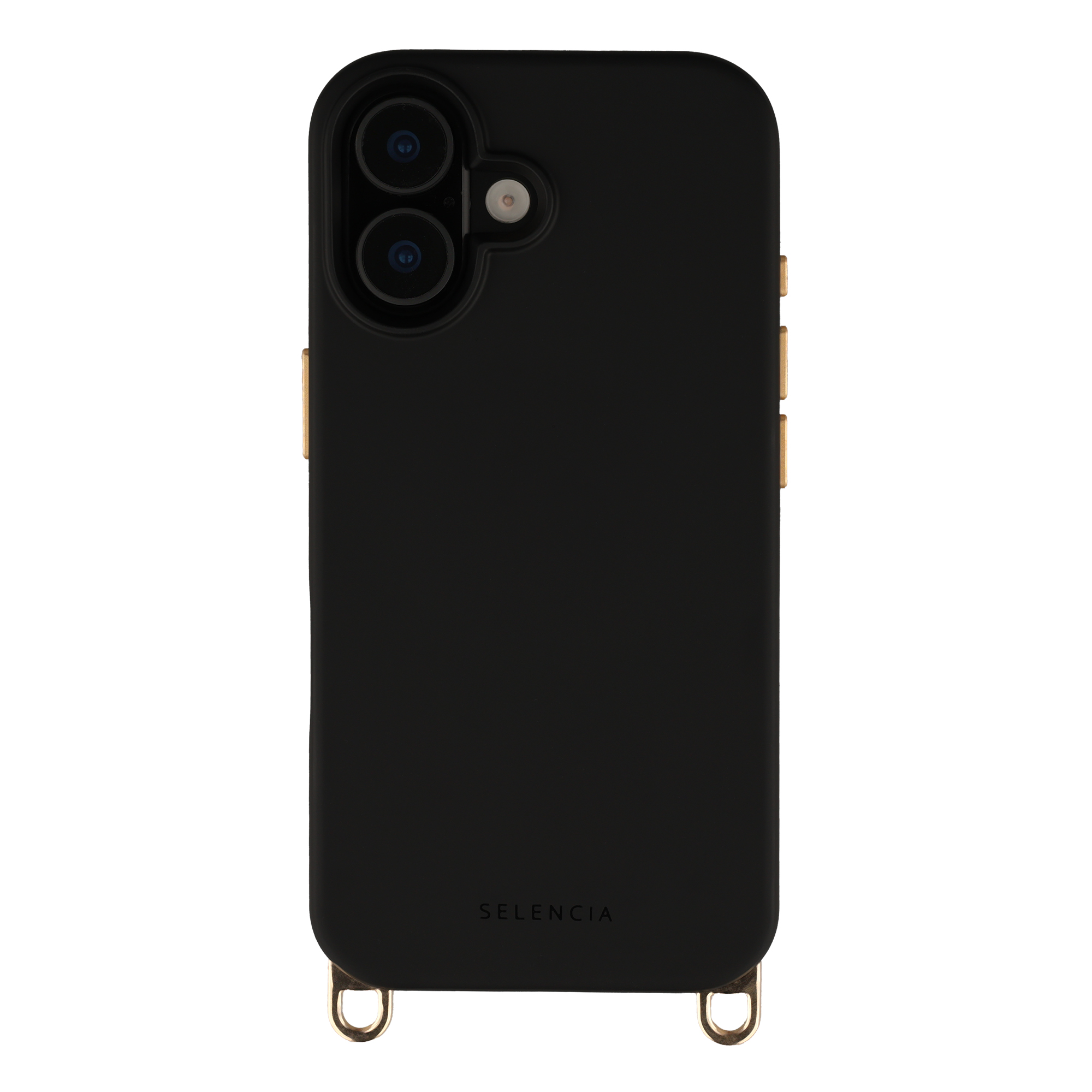 Selencia Rivièra MagSafe Backcover met afneembare haakjes voor de Apple iPhone 17 - Velvet Black