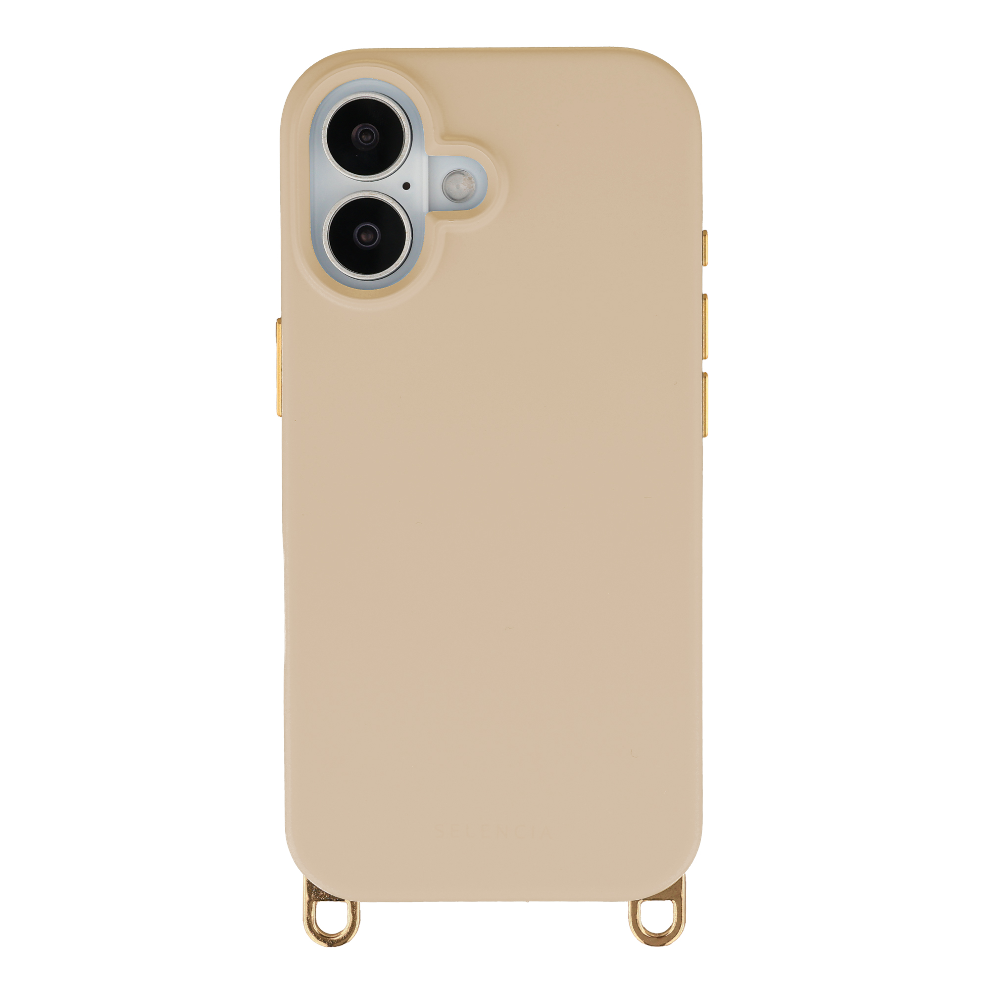 Selencia Rivièra MagSafe Backcover met afneembare haakjes voor de Apple iPhone 17 - Milky Latte