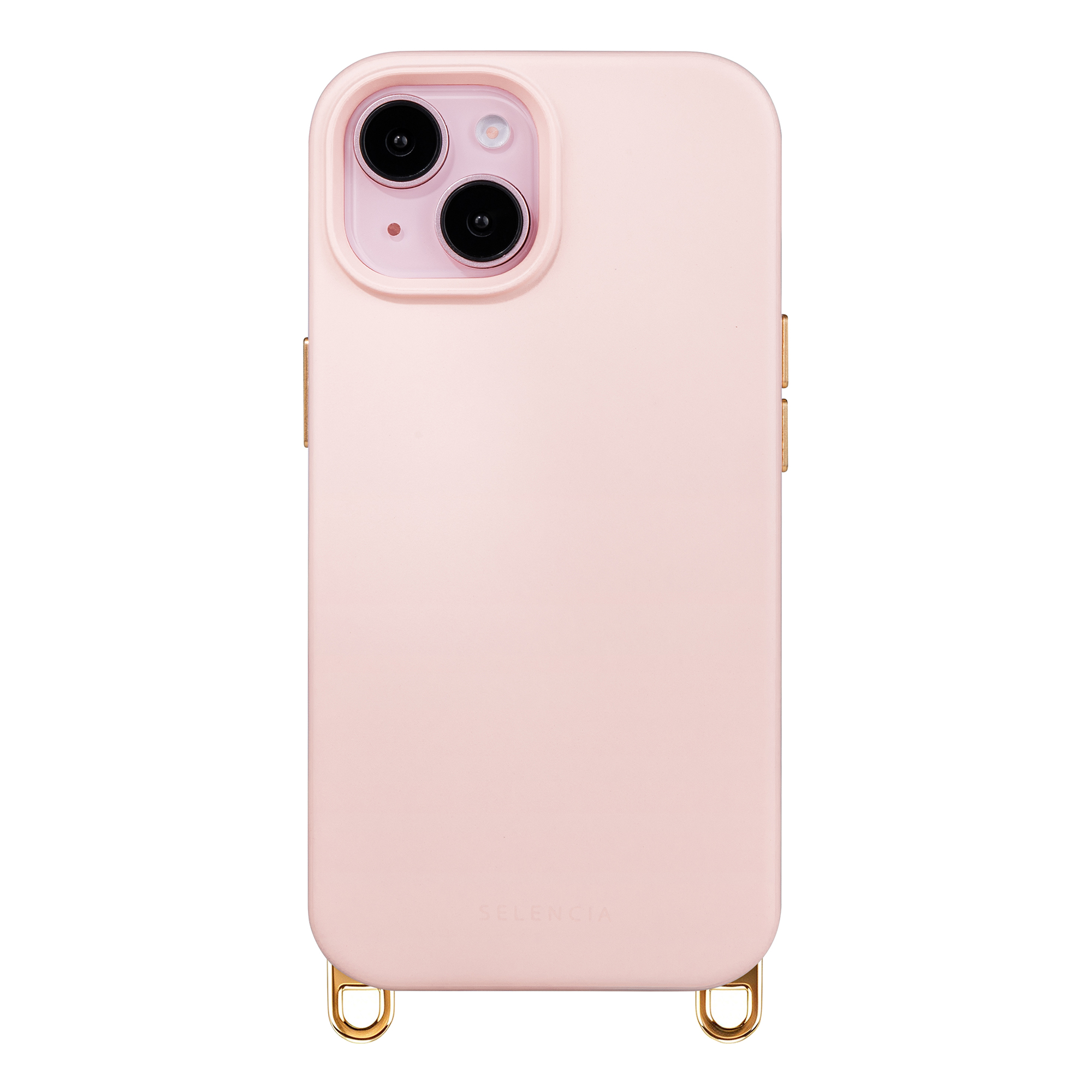 Selencia Rivièra MagSafe Backcover met afneembare haakjes voor de Apple iPhone 14 / 13 - Sorbet Pink