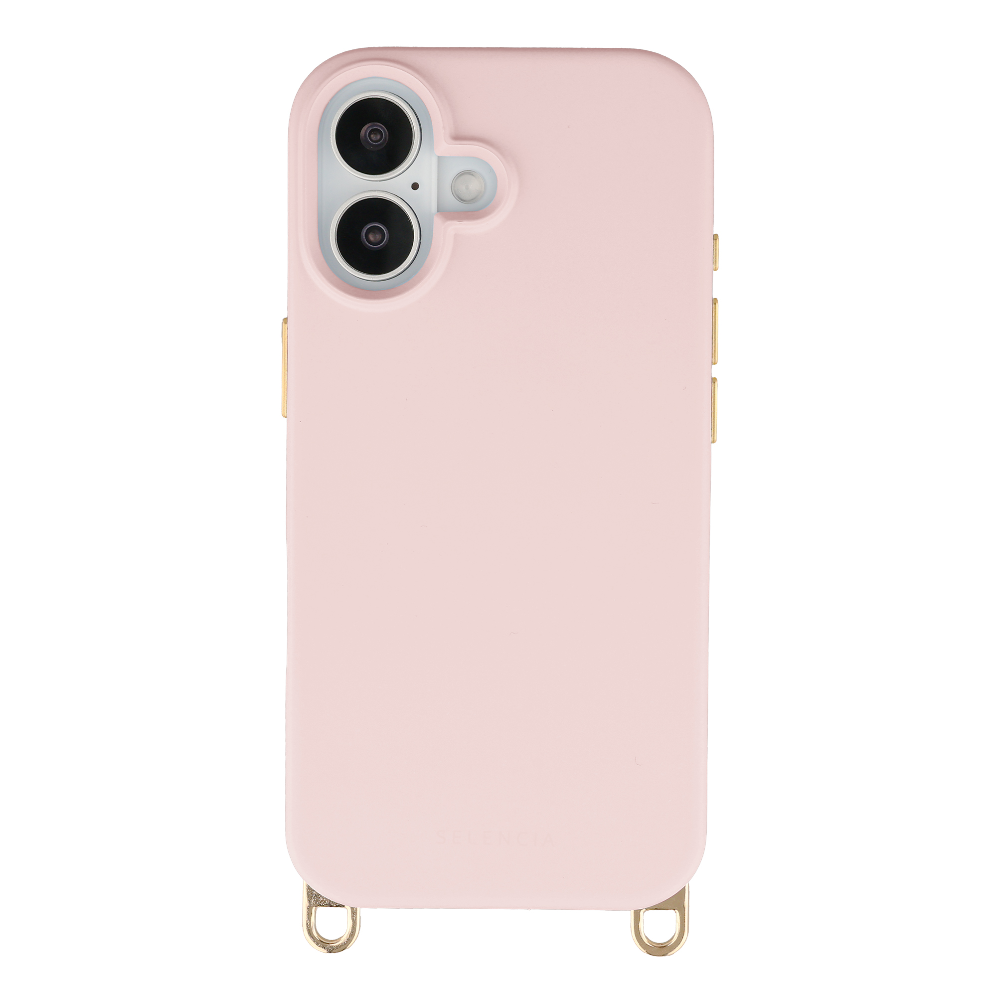 Selencia Rivièra MagSafe Backcover met afneembare haakjes voor de Apple iPhone 16 - Sorbet Pink