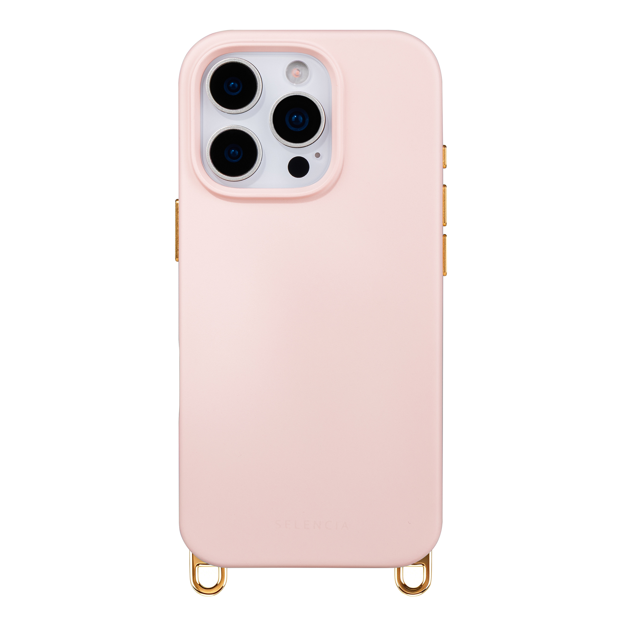 Selencia Rivièra MagSafe Backcover met afneembare haakjes voor de Apple iPhone 16 Pro - Sorbet Pink