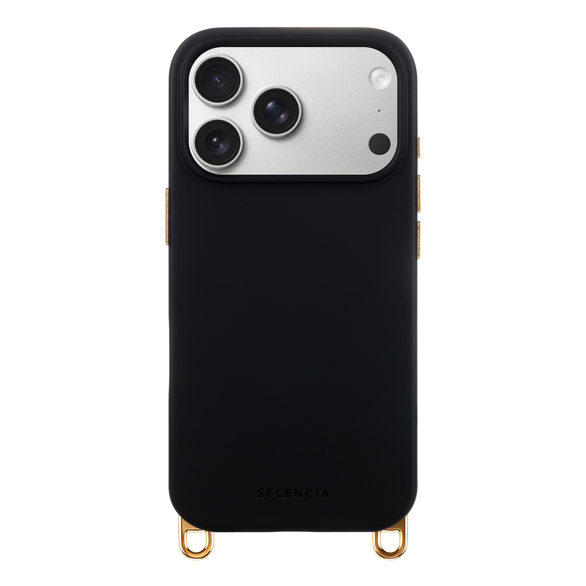 Selencia Rivièra MagSafe Backcover met afneembare haakjes voor de Apple iPhone 18 Pro Max / 17 Pro Max - Velvet Black