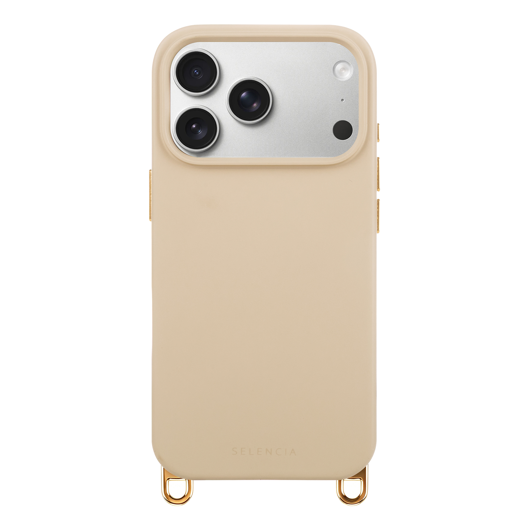 Selencia Rivièra MagSafe Backcover met afneembare haakjes voor de Apple iPhone 18 Pro Max / 17 Pro Max - Milky Latte