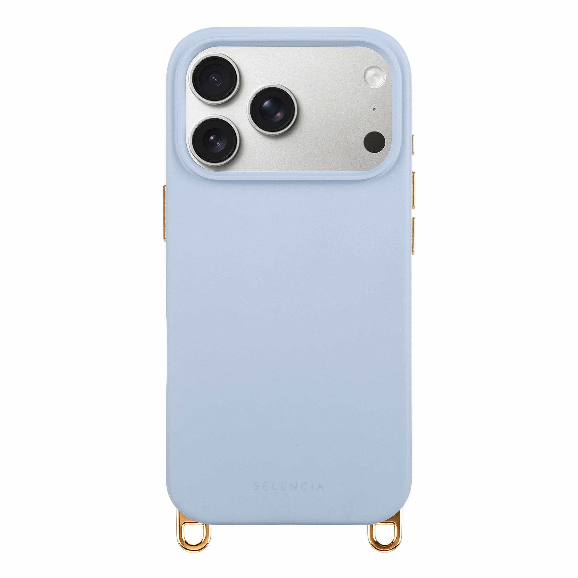 Selencia Rivièra MagSafe Backcover met afneembare haakjes voor de Apple iPhone 18 Pro Max / 17 Pro Max - Powder Blue