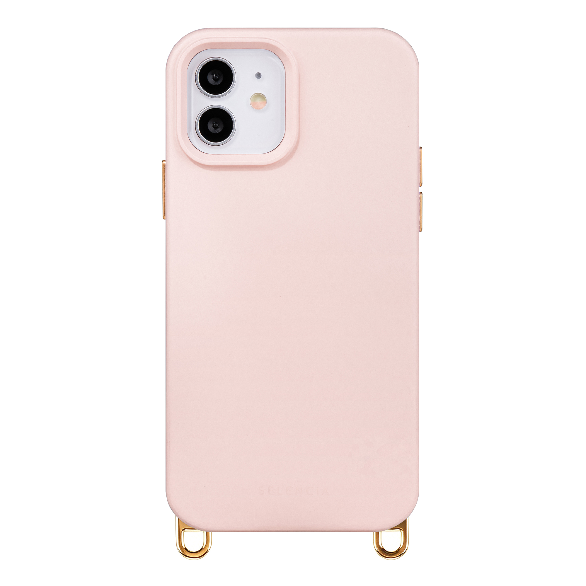 Selencia Rivièra MagSafe Backcover met afneembare haakjes voor de iPhone 12 / 12 Pro - Sorbet Pink