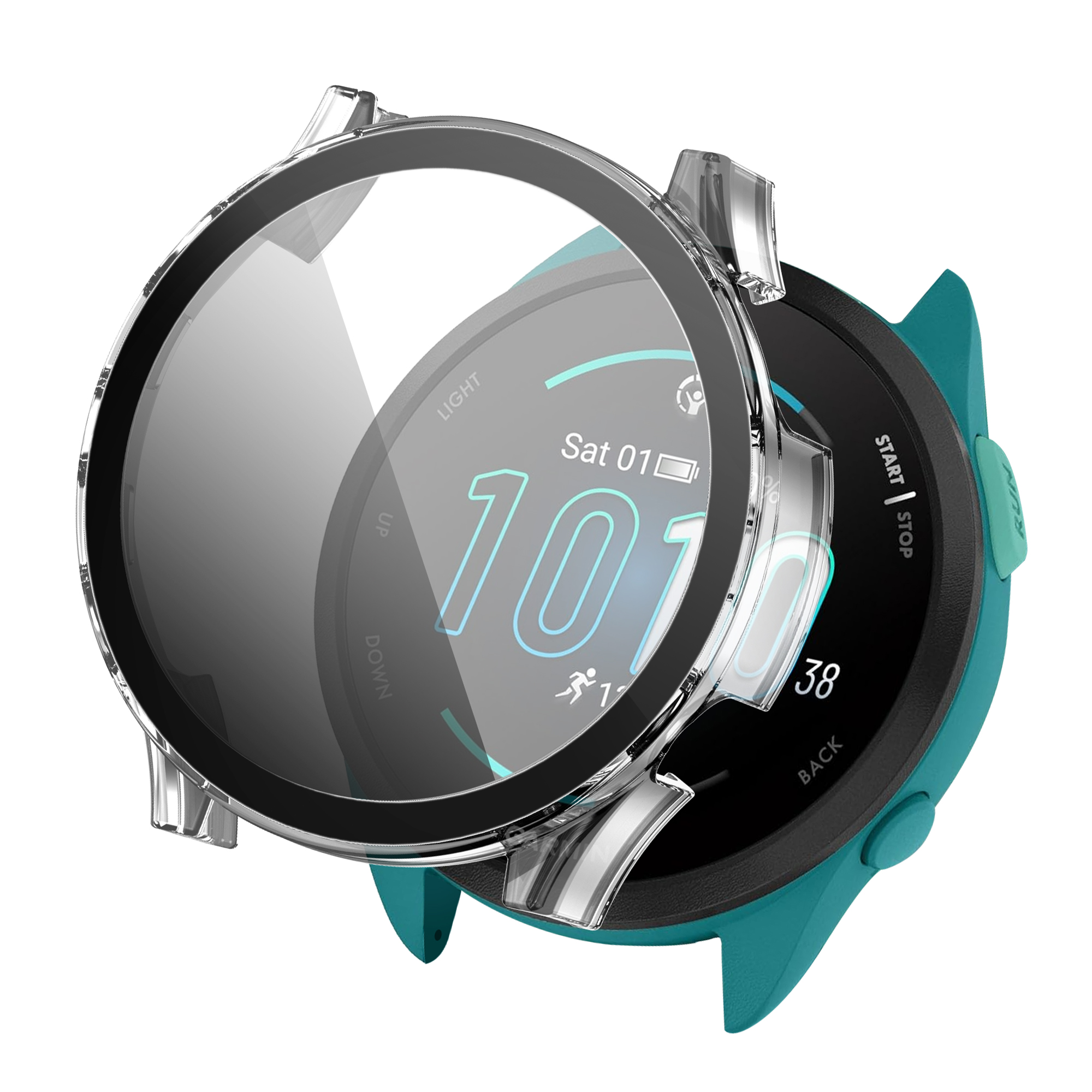 imoshion Full Cover Hardcase voor de Garmin Forerunner 165 / 165 Music - Transparant
