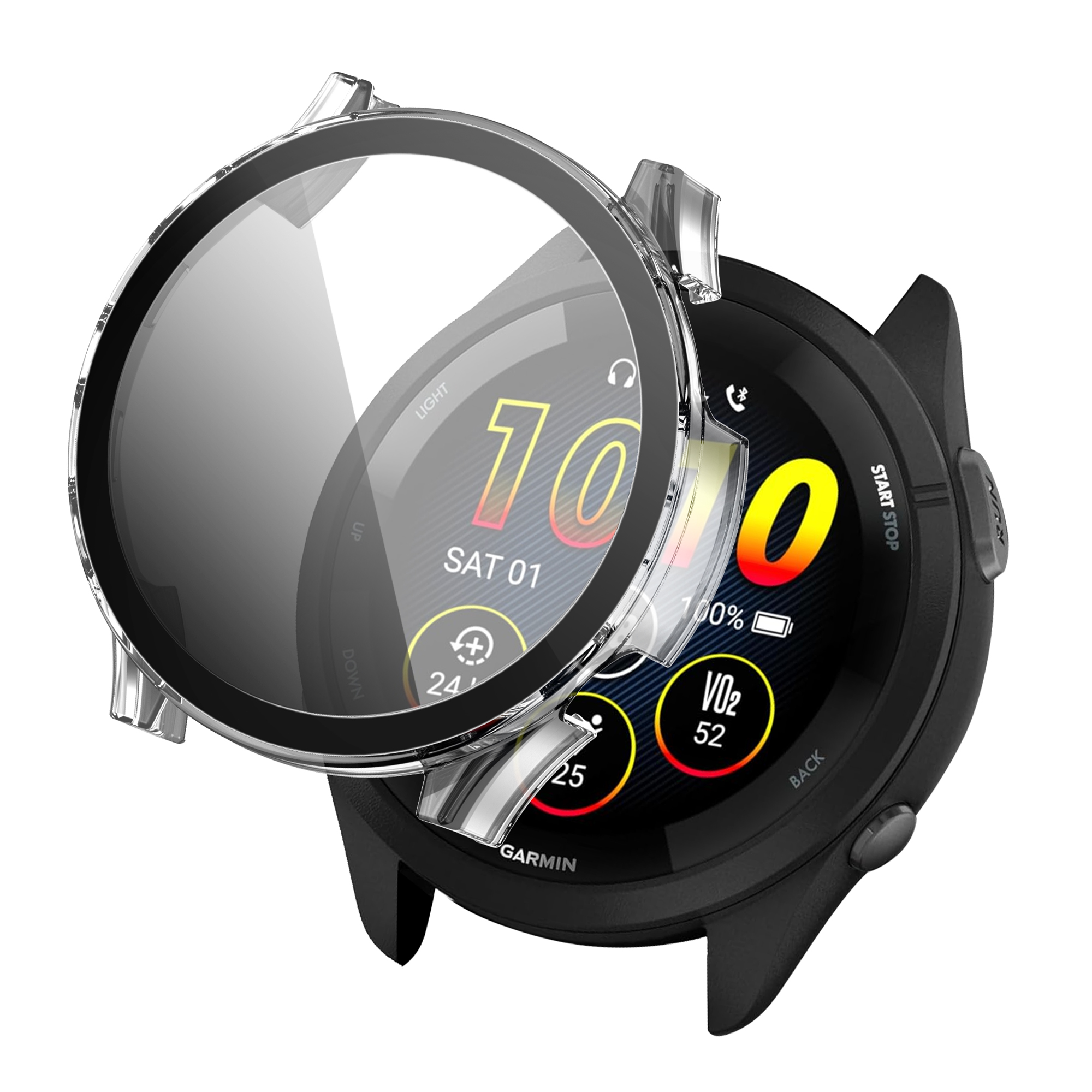 imoshion Full Cover Hardcase voor de Garmin Forerunner 265 - Transparant
