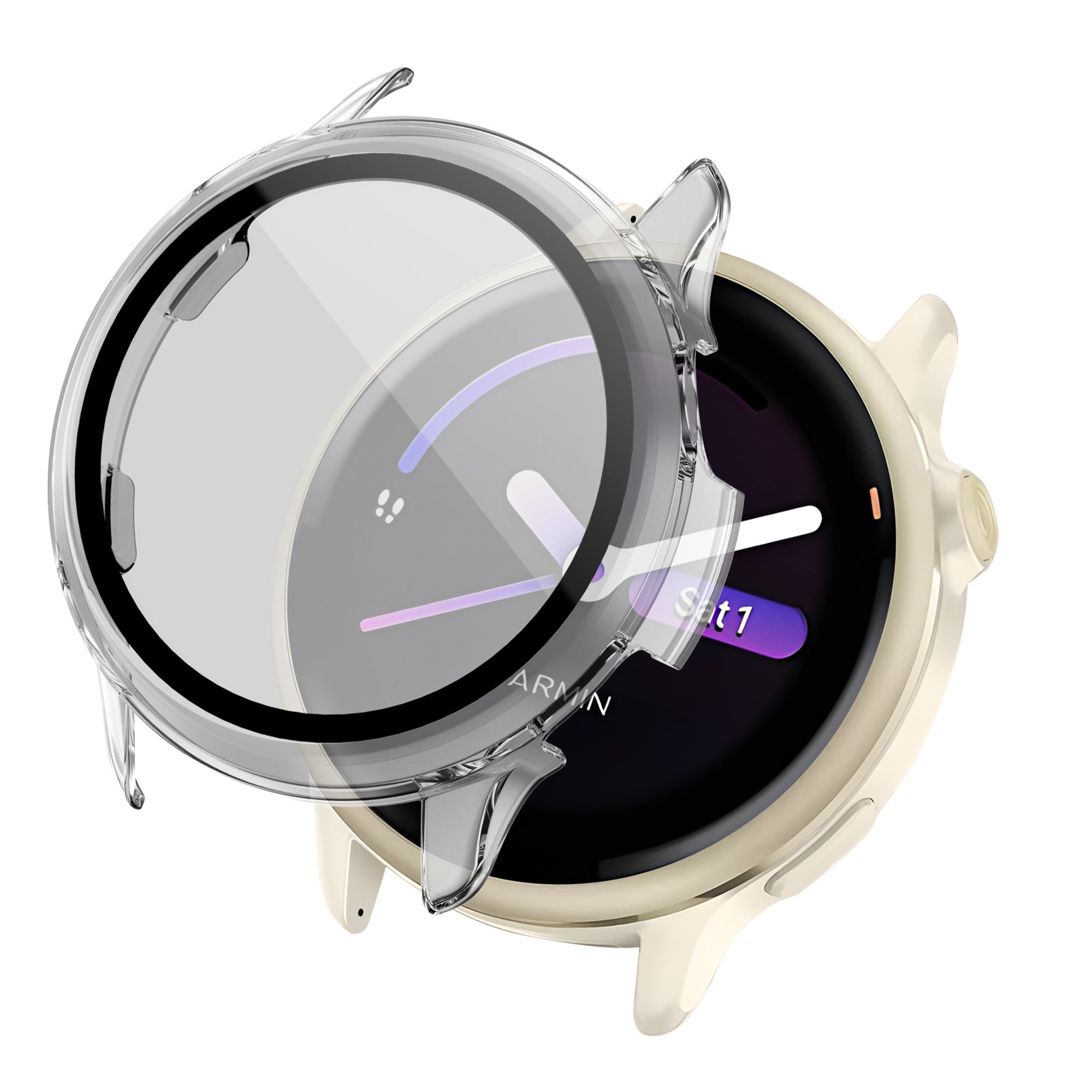 imoshion Full Cover Hardcase voor de Garmin Vivoactive 6 - Transparant
