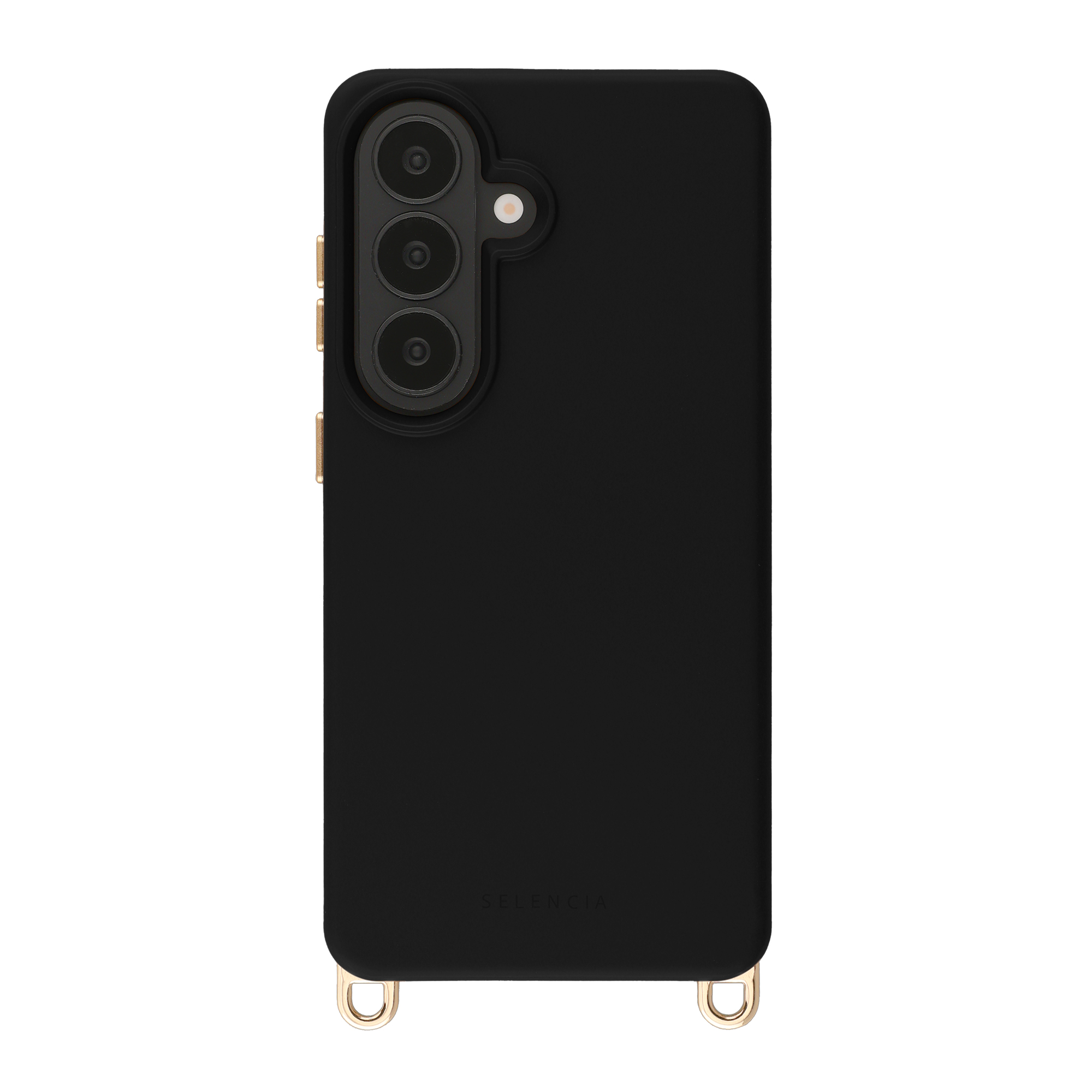 Selencia Rivièra MagSafe Backcover met afneembare haakjes voor de Samsung Galaxy S26 - Velvet Black