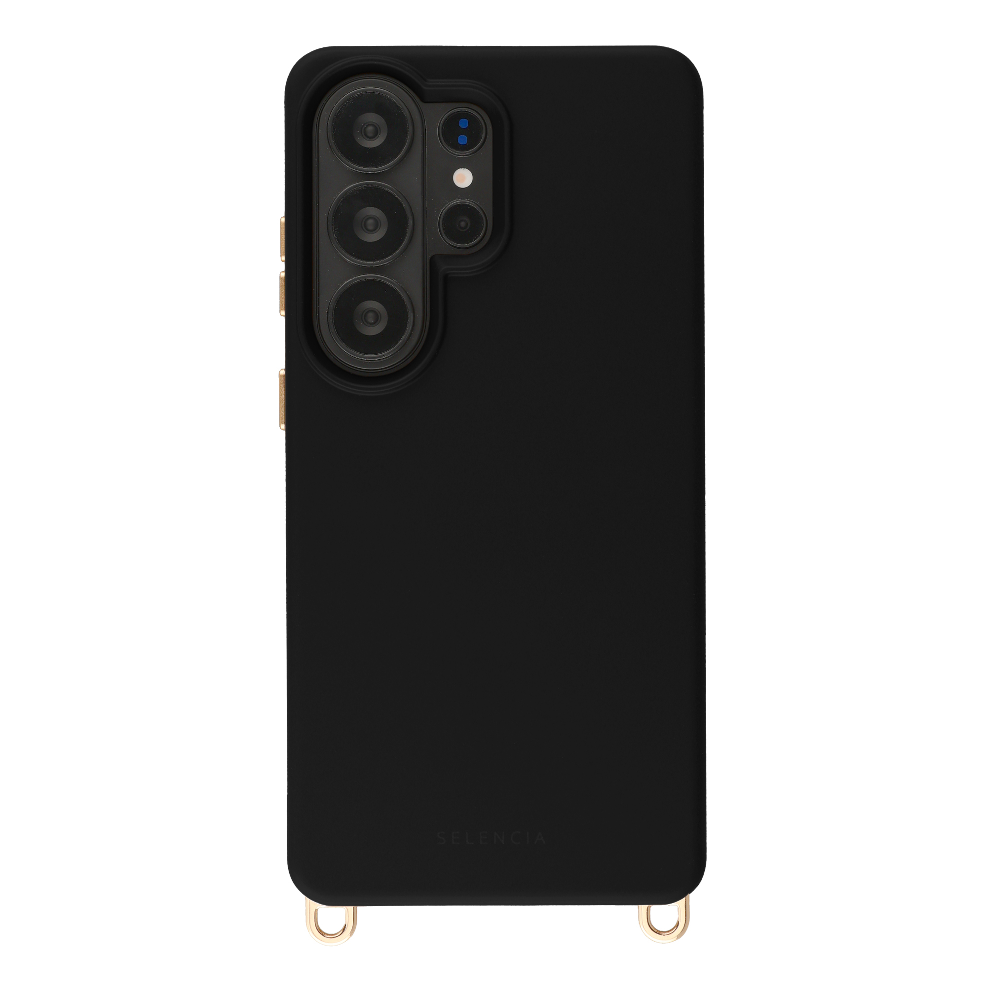 Selencia Rivièra MagSafe Backcover met afneembare haakjes voor de Samsung Galaxy S26 Ultra - Velvet Black