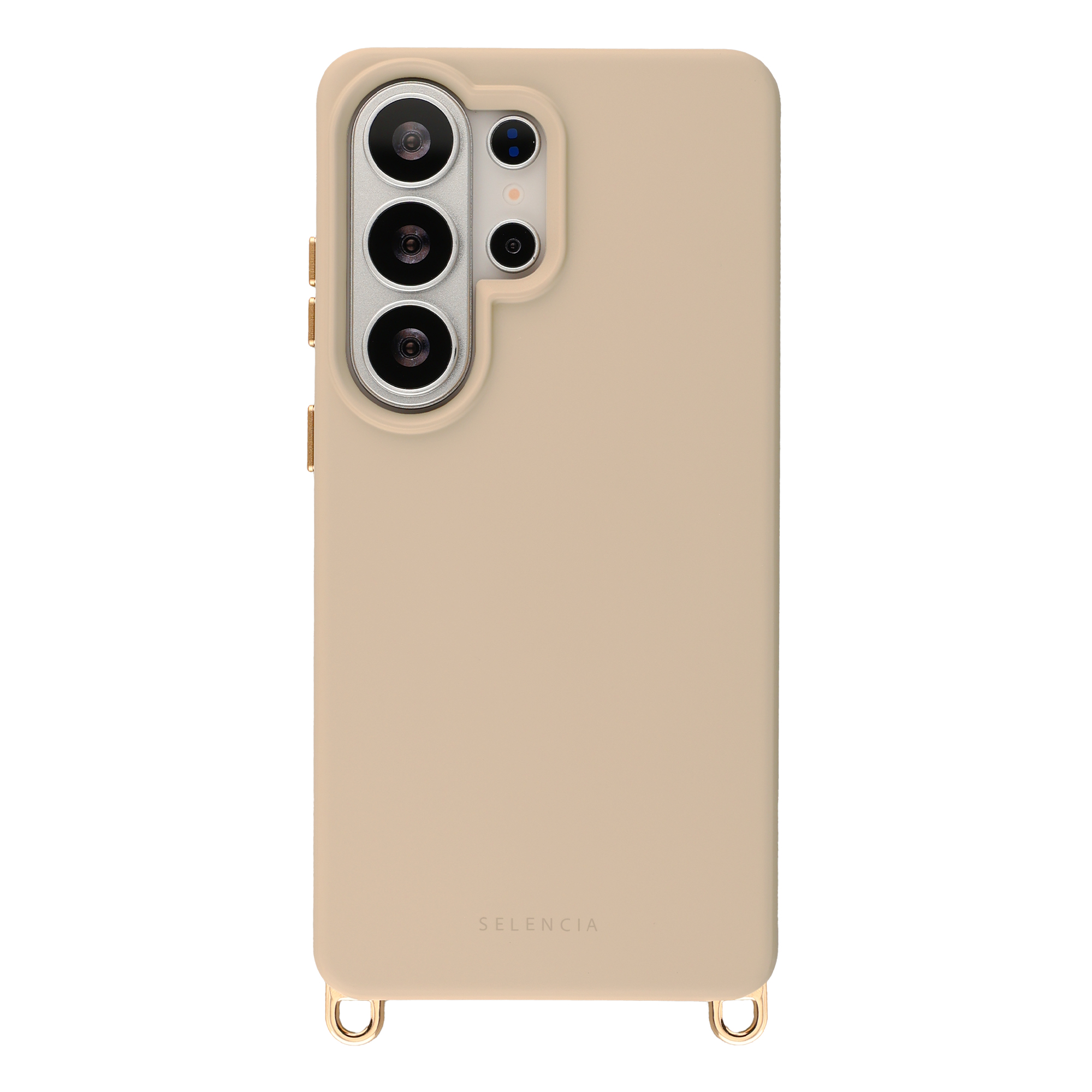 Selencia Rivièra MagSafe Backcover met afneembare haakjes voor de Samsung Galaxy S26 Ultra - Milky Latte