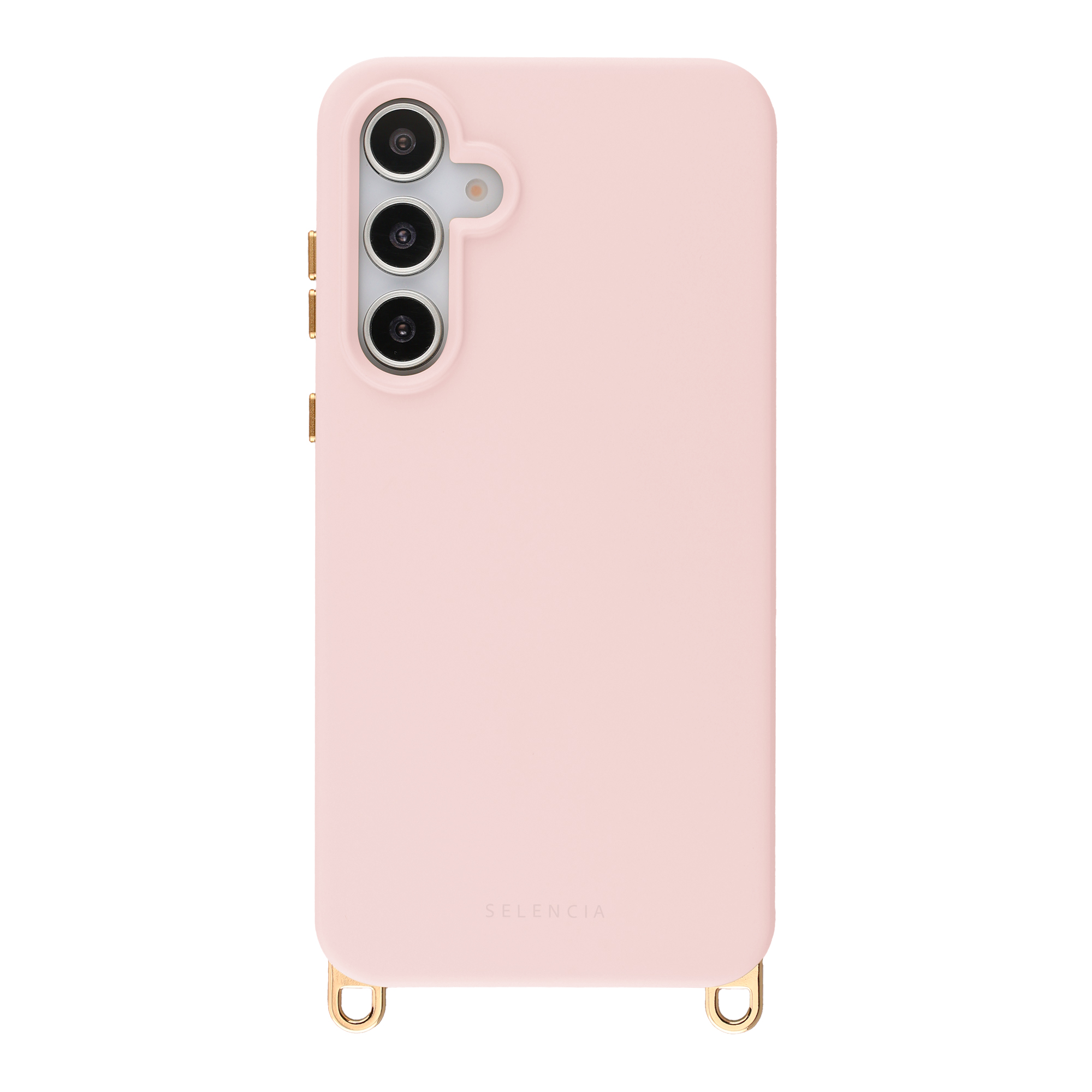 Selencia Rivièra MagSafe Backcover met afneembare haakjes voor de Samsung Galaxy S25 / S24 - Sorbet Pink