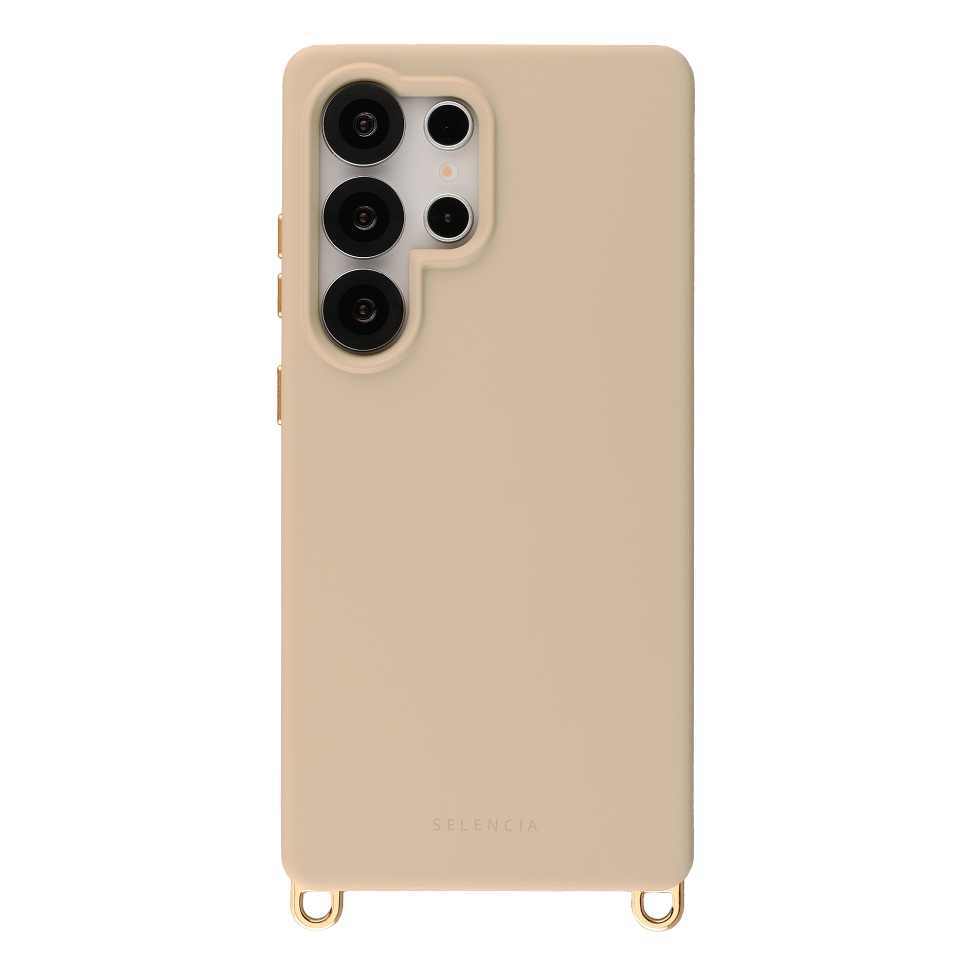 Selencia Rivièra MagSafe Backcover met afneembare haakjes voor de Samsung Galaxy S25 Ultra - Milky Latte