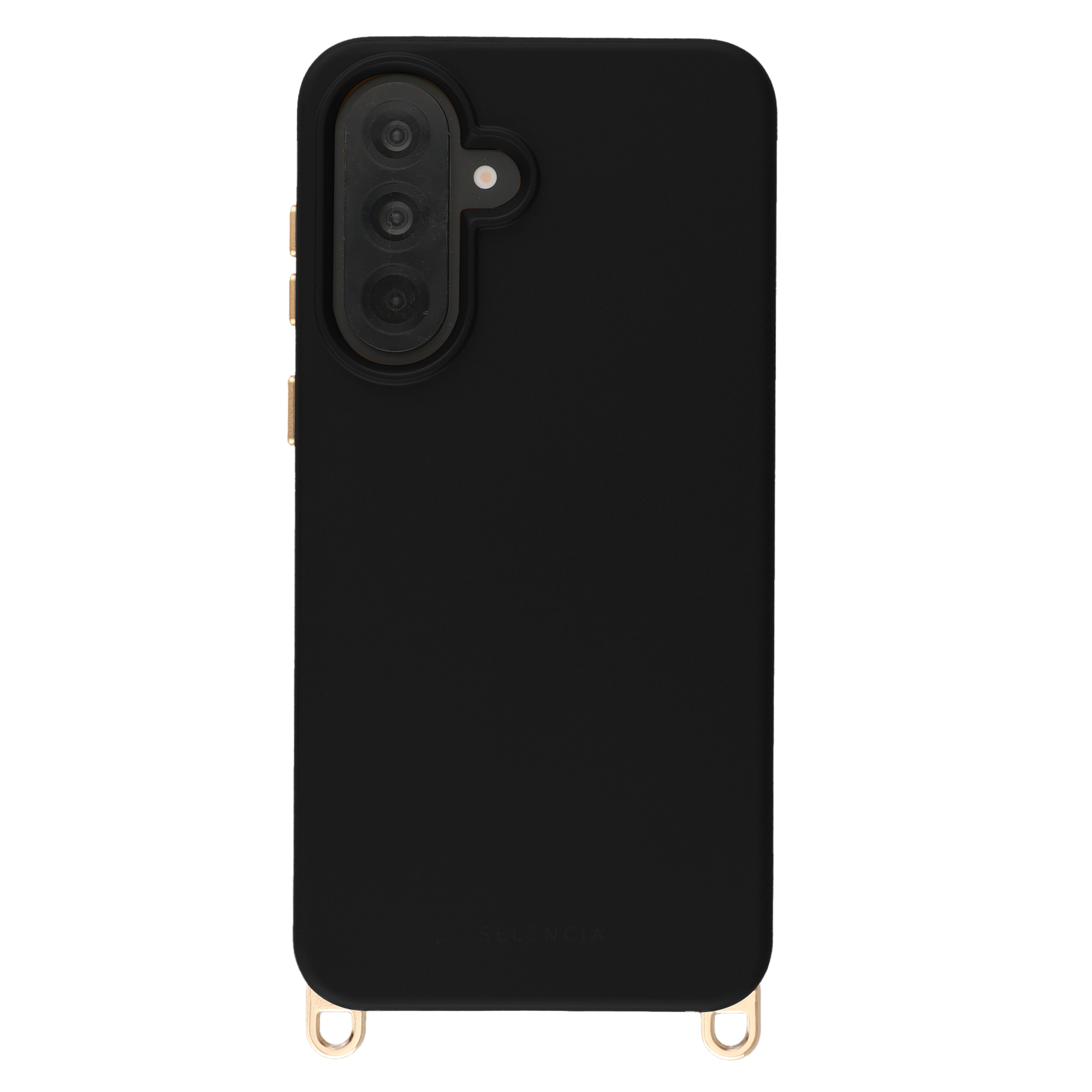 Selencia Rivièra MagSafe Backcover met afneembare haakjes voor de Samsung Galaxy A37 (5G) - Velvet Black