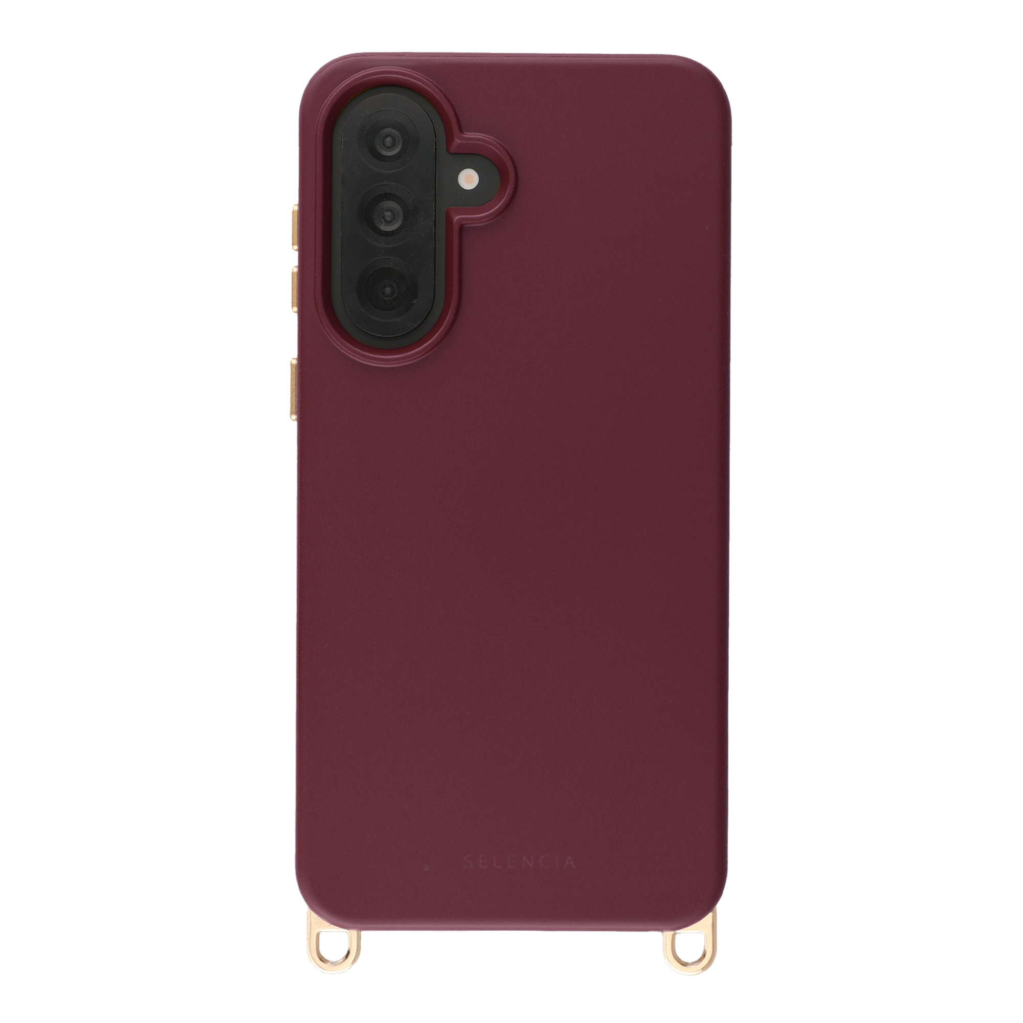 Selencia Rivièra MagSafe Backcover met afneembare haakjes voor de Samsung Galaxy A37 (5G) - Bold Burgundy