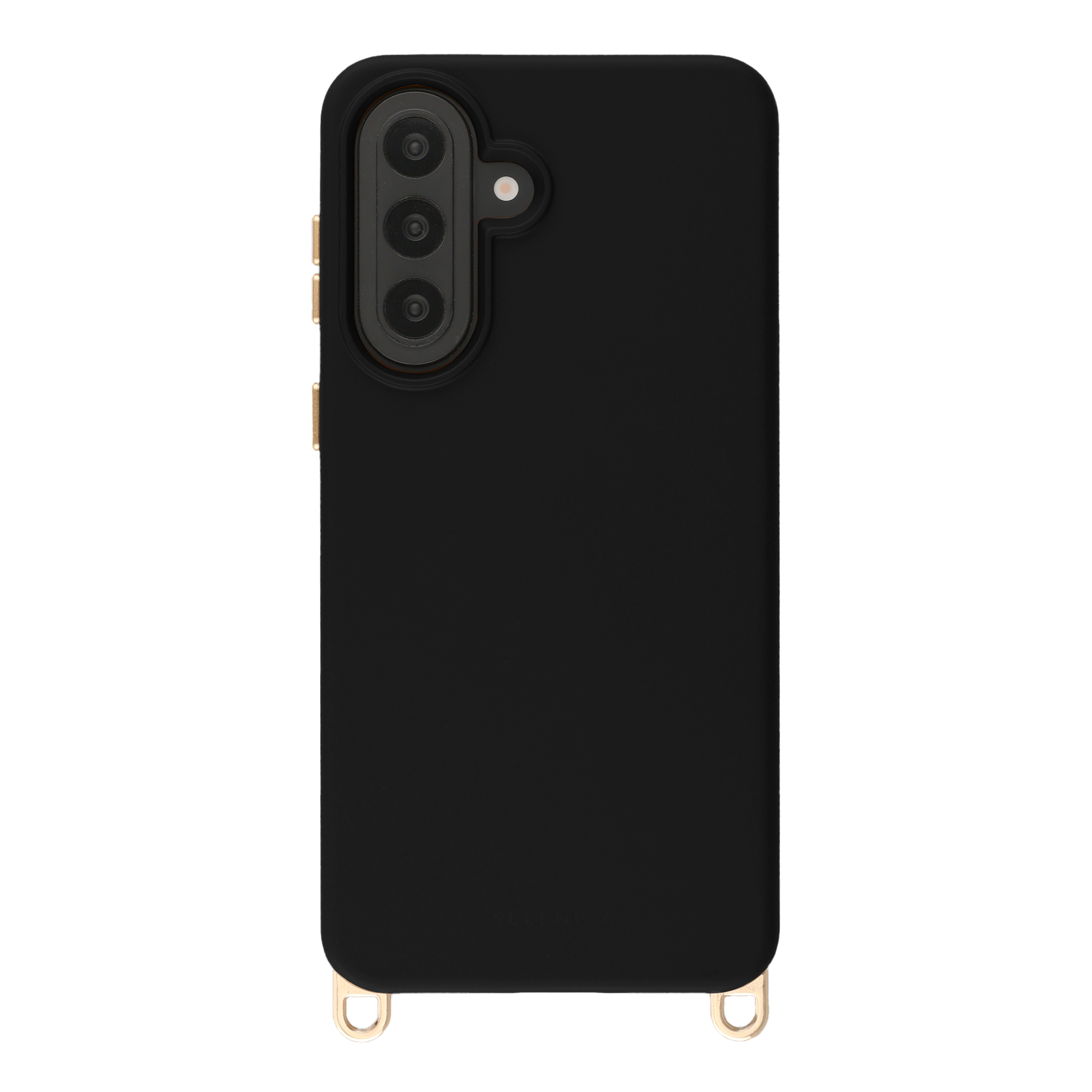 Selencia Rivièra MagSafe Backcover met afneembare haakjes voor de Samsung Galaxy A57 (5G) - Velvet Black
