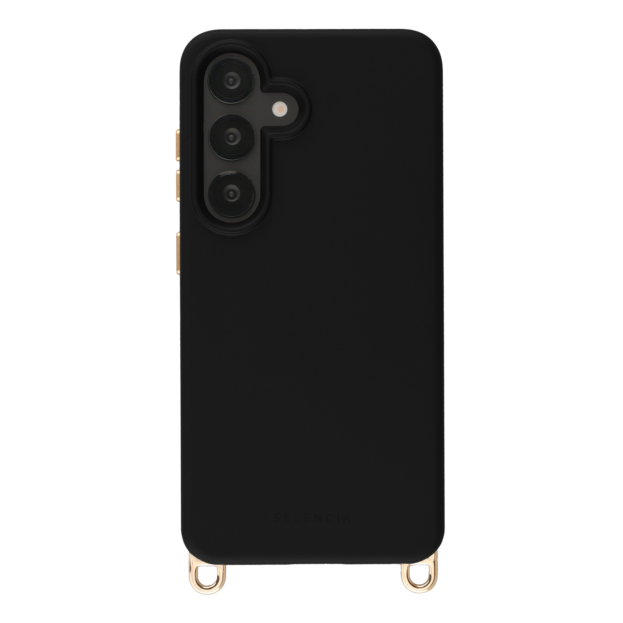 Selencia Rivièra MagSafe Backcover met afneembare haakjes voor de Samsung Galaxy A55 (5G) / A35 - Velvet Black