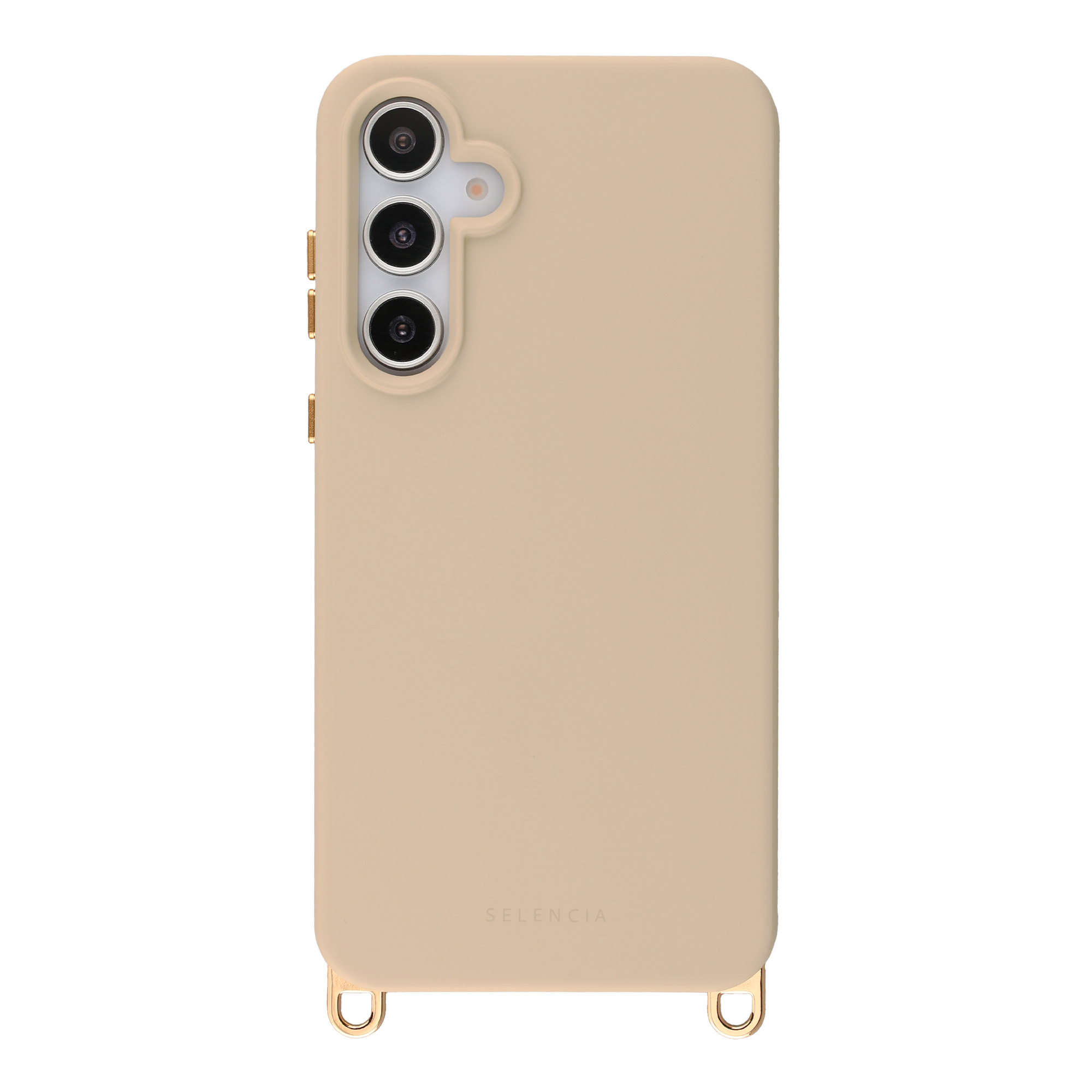 Selencia Rivièra MagSafe Backcover met afneembare haakjes voor de Samsung Galaxy A55 (5G) / A35 - Milky Latte