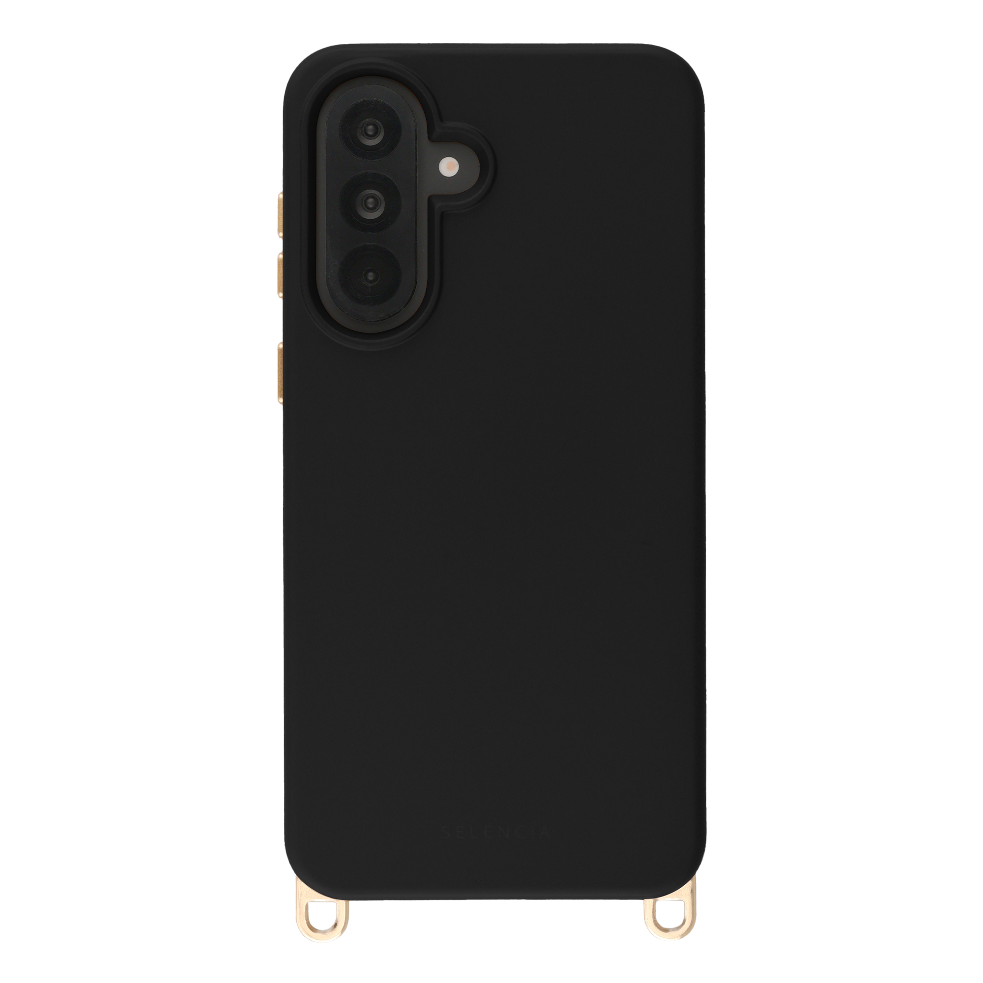Selencia Rivièra MagSafe Backcover met afneembare haakjes voor de Samsung Galaxy A36 / A56 - Velvet Black