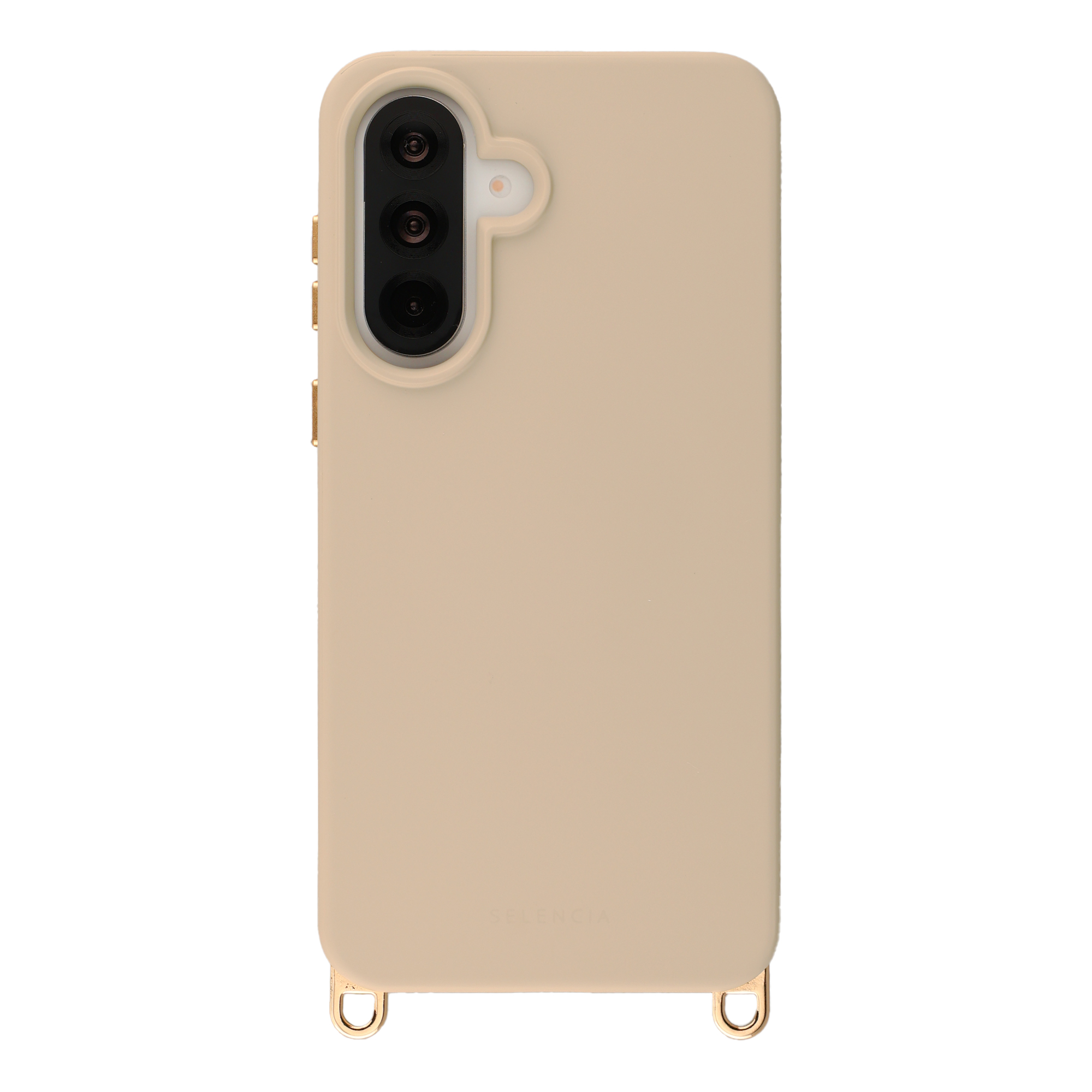 Selencia Rivièra MagSafe Backcover met afneembare haakjes voor de Samsung Galaxy A36 / A56 - Milky Latte