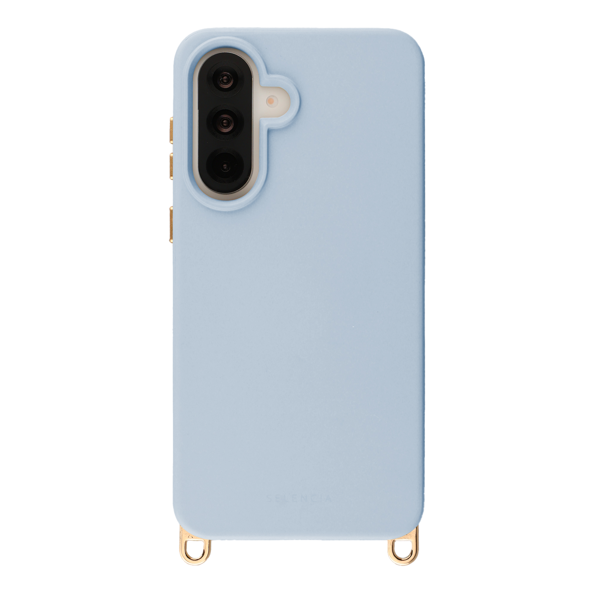 Selencia Rivièra MagSafe Backcover met afneembare haakjes voor de Samsung Galaxy A36 / A56 - Powder Blue
