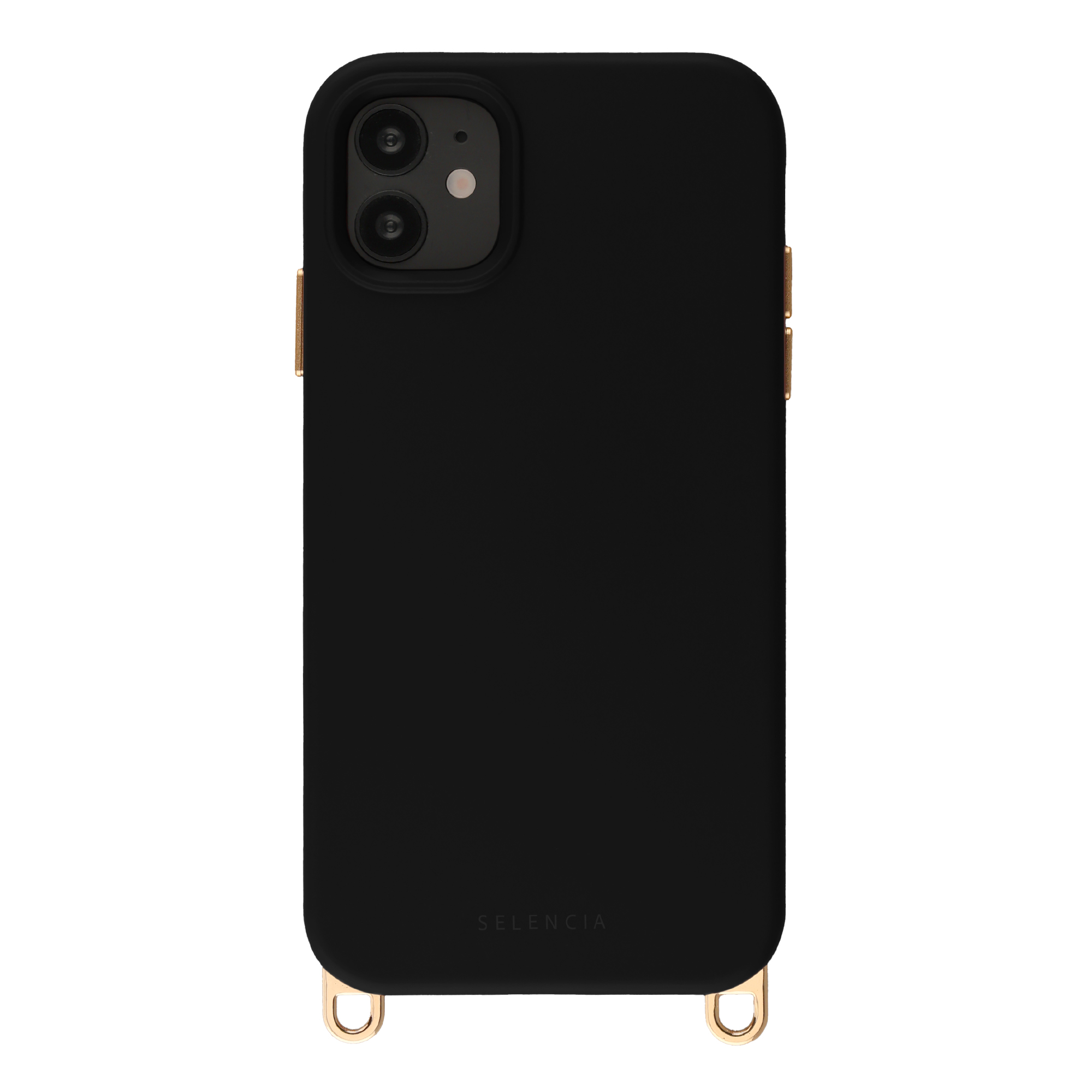 Selencia Rivièra MagSafe Backcover met afneembare haakjes voor de Apple iPhone 11 - Velvet Black