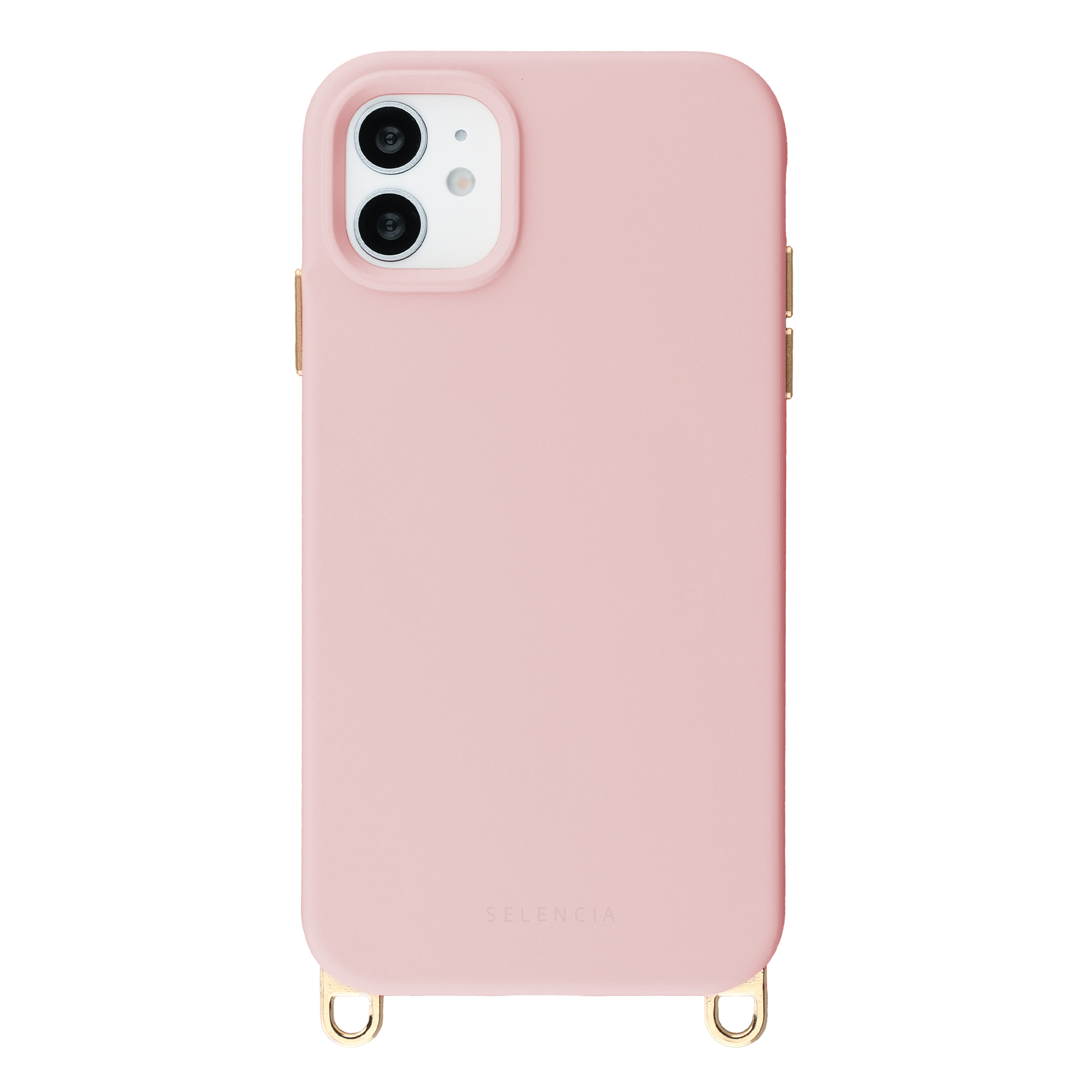 Selencia Rivièra MagSafe Backcover met afneembare haakjes voor de Apple iPhone 11 - Sorbet Pink
