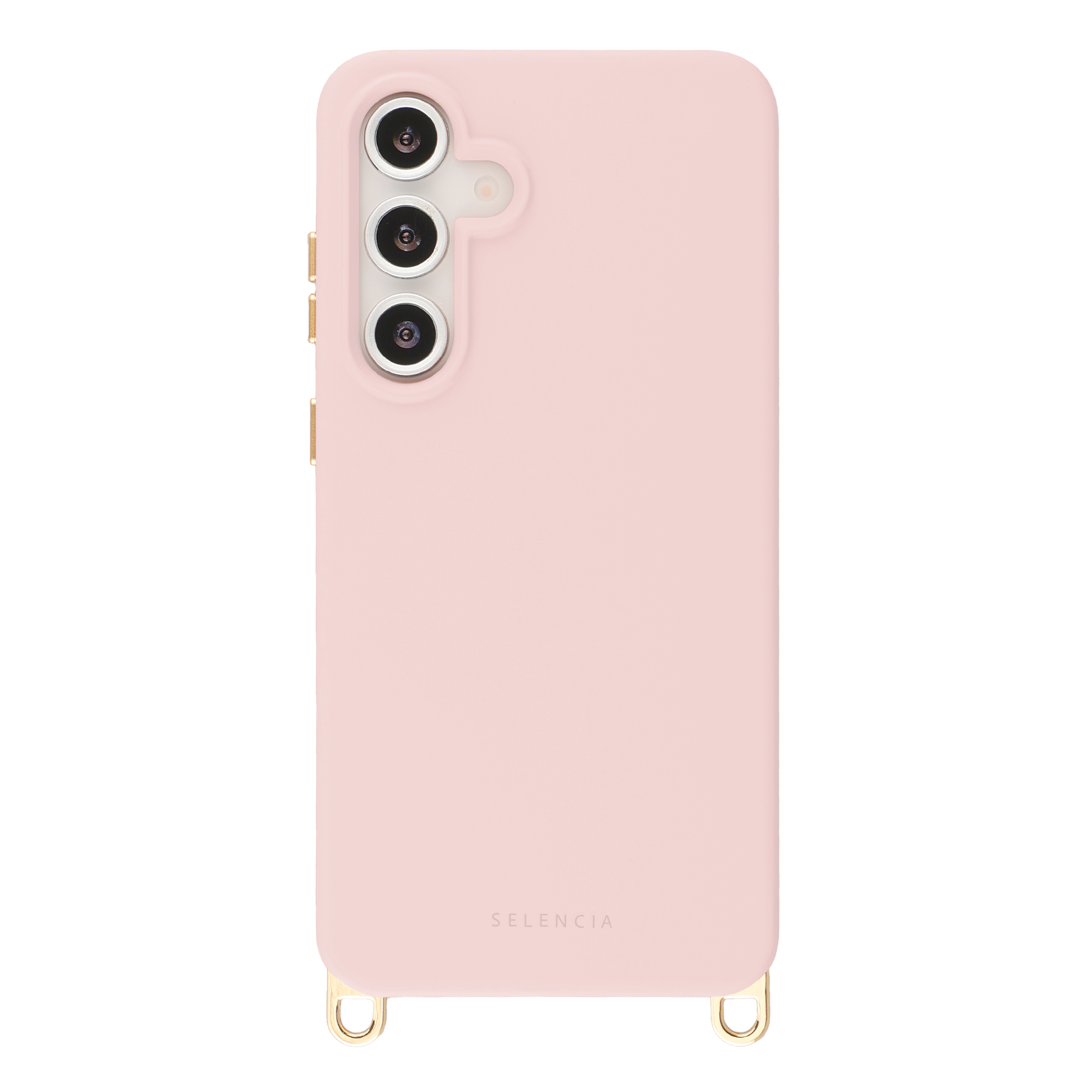 Selencia Rivièra MagSafe Backcover met afneembare haakjes voor de Samsung Galaxy S24 FE - Sorbet Pink